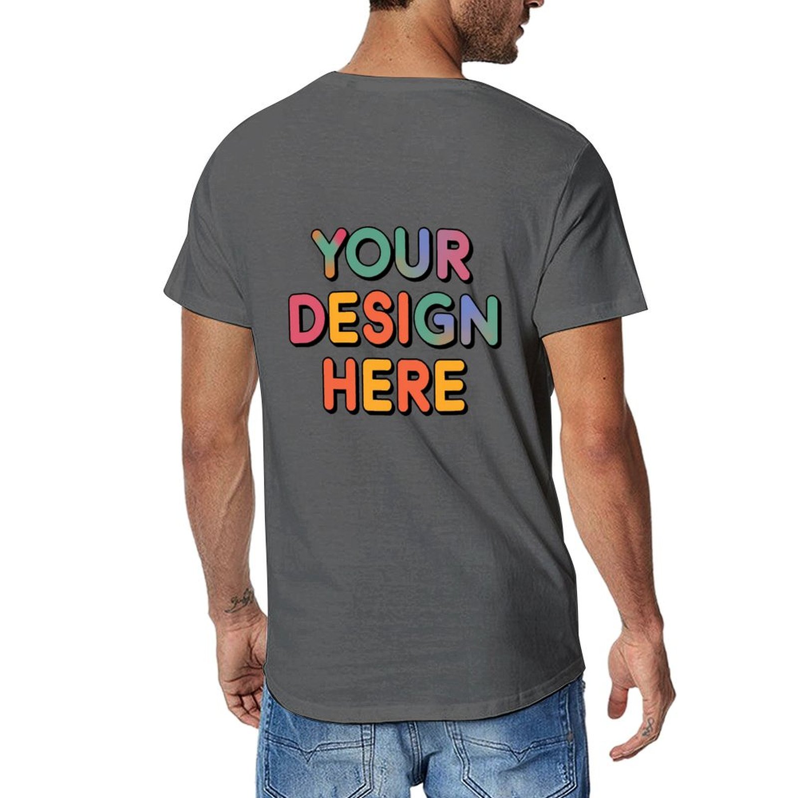 Customized Men’s Unique Appearance Cotton T-Shirt for Casual Wear