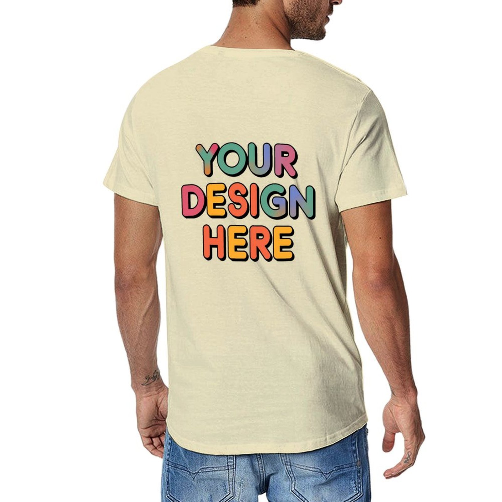 Customized Men’s Unique Appearance Cotton T-Shirt for Casual Wear