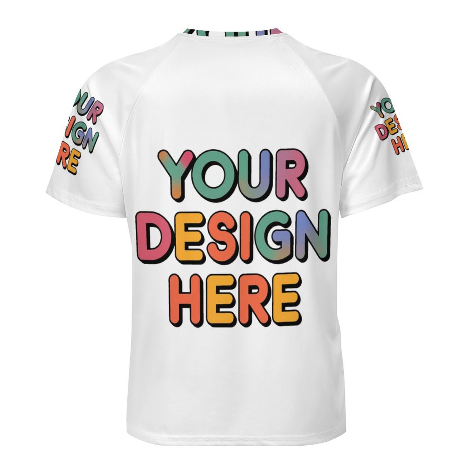 Custom Men’s Comfortable Short Sleeve Tee with Three-Button Neckline