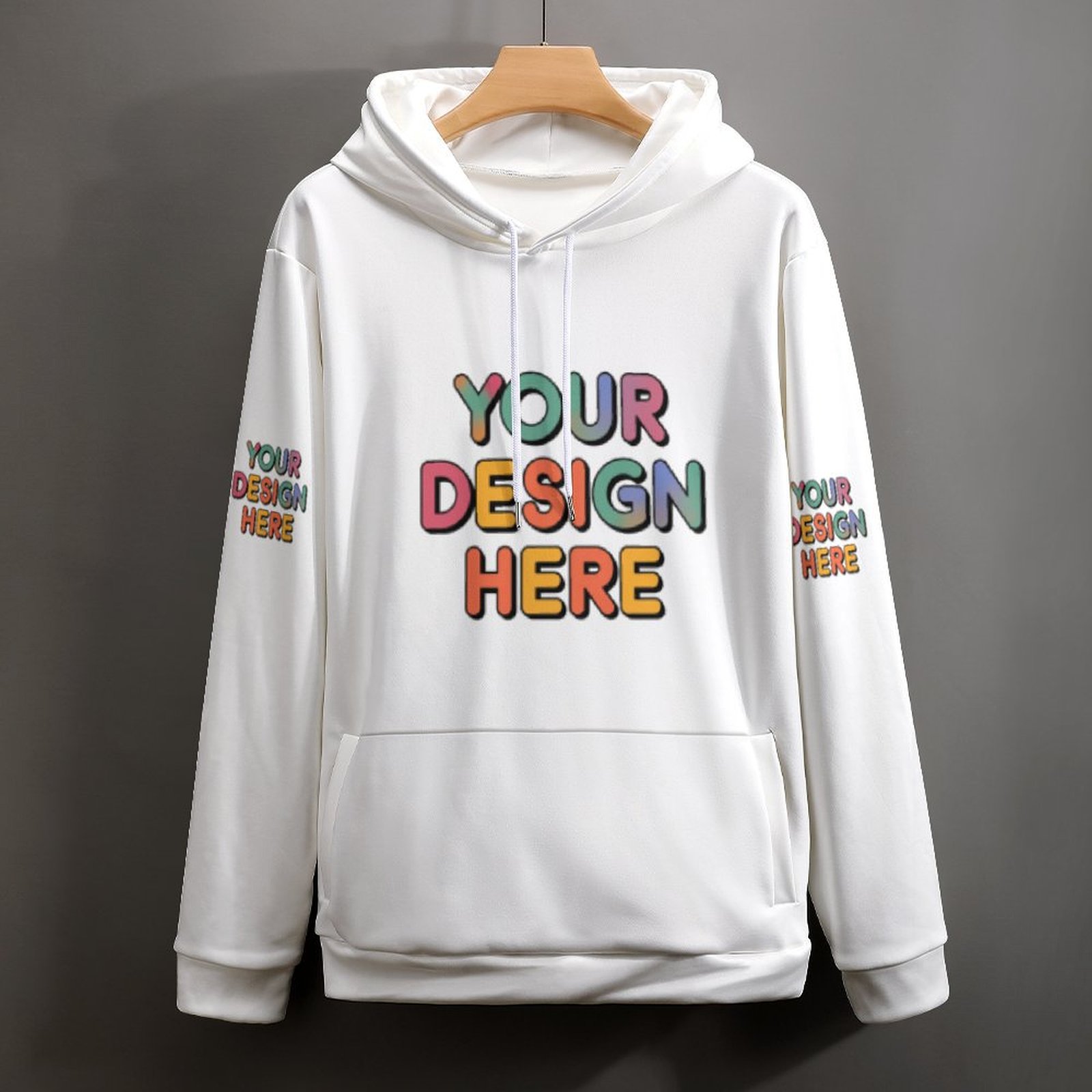 Personalized Custom Men’s Versatile All-Over Print Hoodie for Everyday Wear