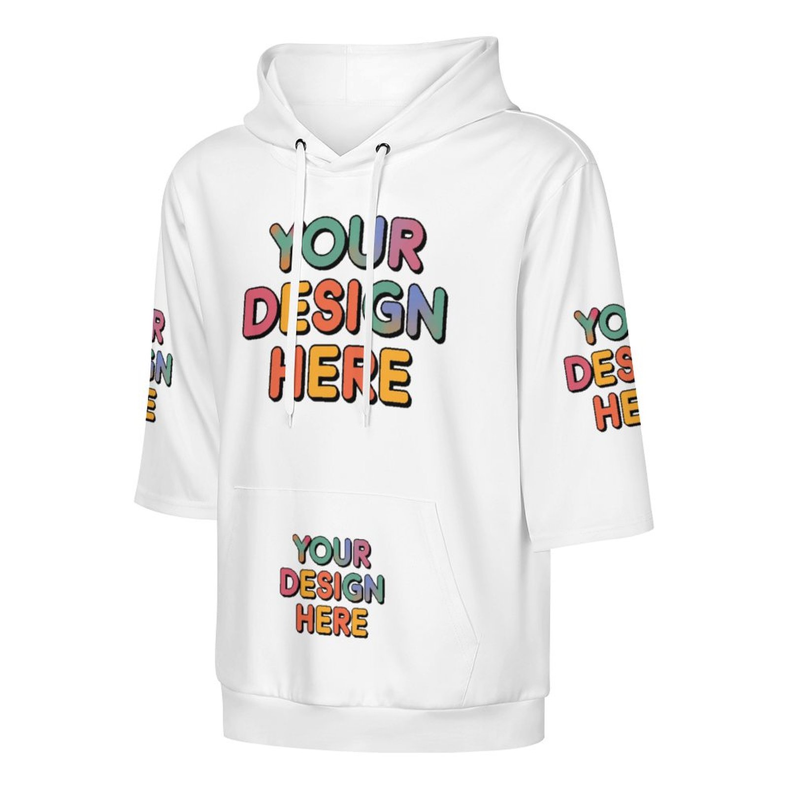 Customized Men’s Fashionable Fish Scale Fabric Hoodie for Casual Wear