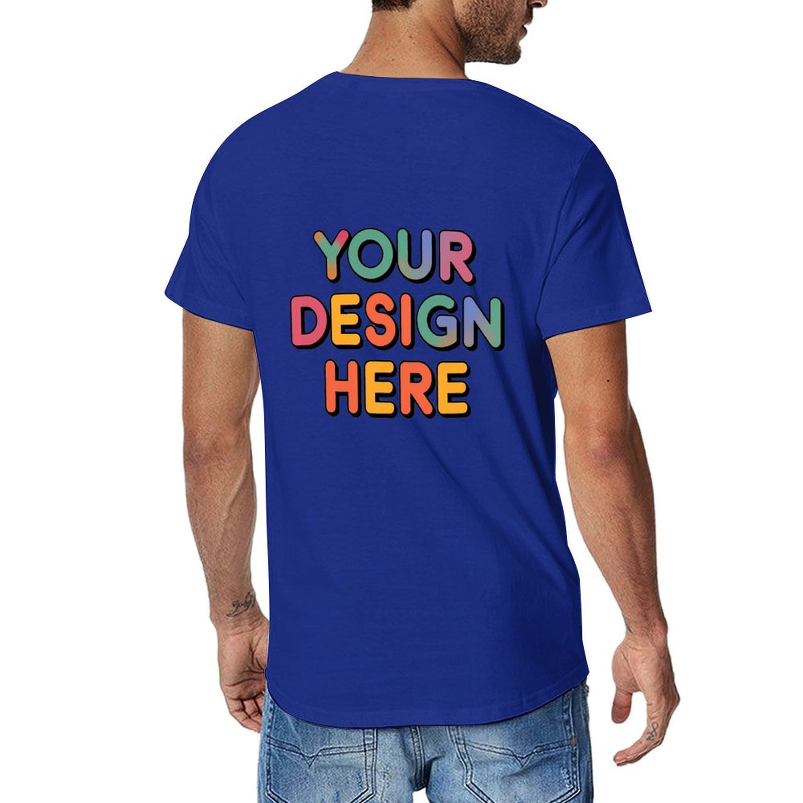 Customized Men’s Unique Appearance Cotton T-Shirt for Casual Wear