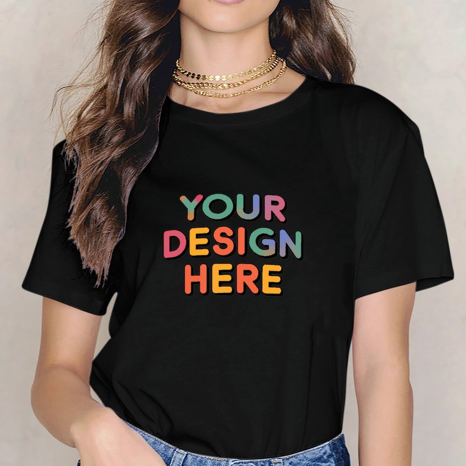 Customized Unisex Durable Cotton T-Shirt for Casual Wear