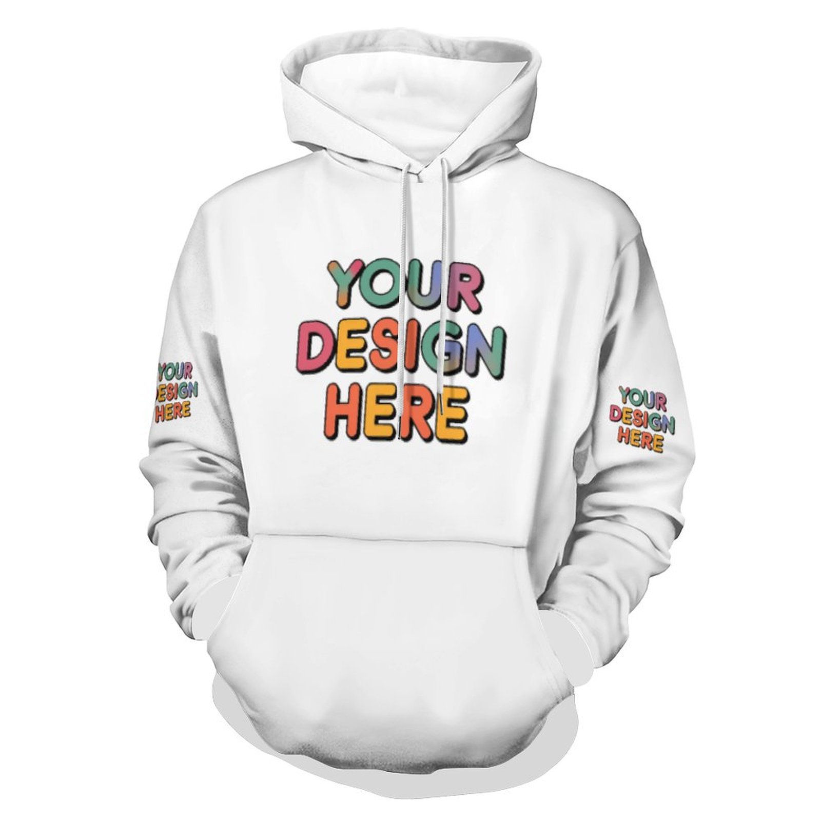 Personalized Custom Men’s Versatile All-Over Print Hoodie for Everyday Wear