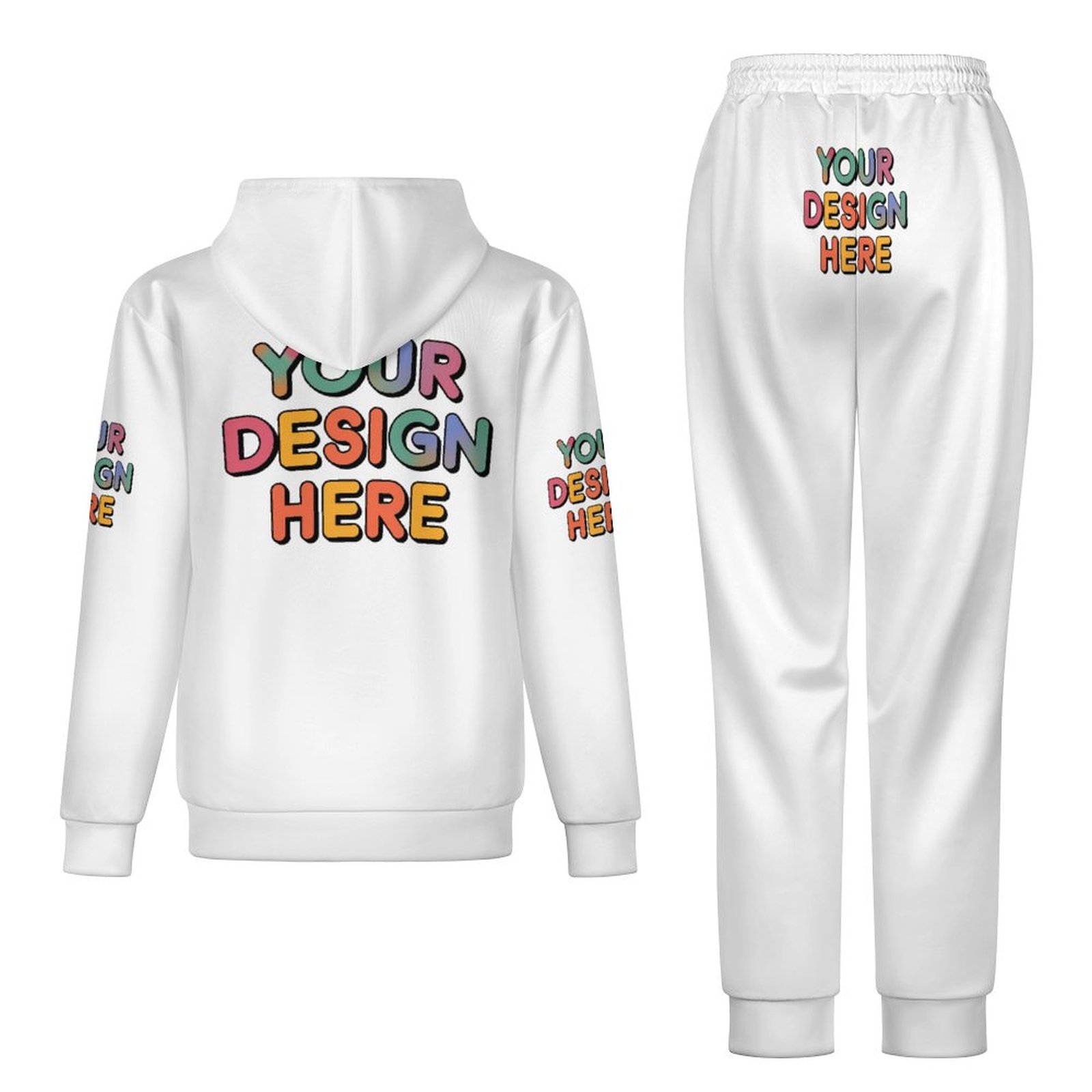 Personalized Custom Men’s Stylish 220g Air Layer Sweater Set