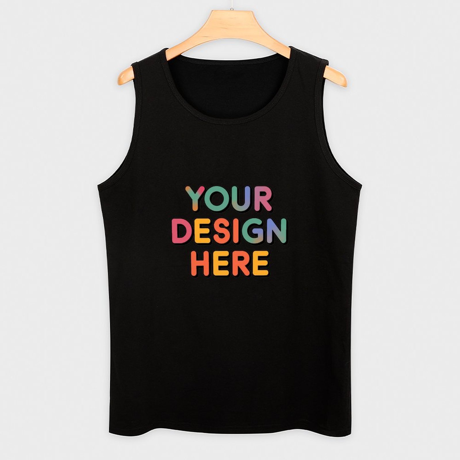 Custom Men’s Comfortable 100% Cotton Tank Top for Daily Use