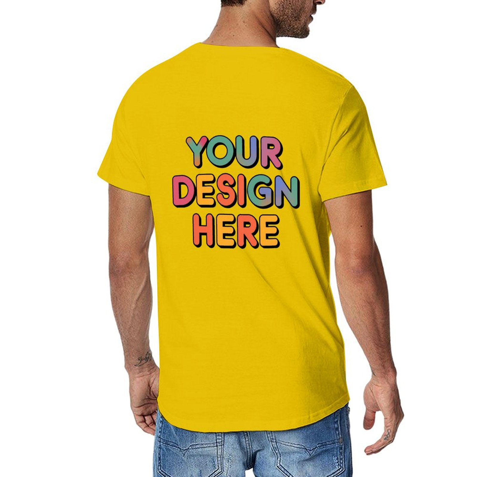 Customized Men’s Unique Appearance Cotton T-Shirt for Casual Wear