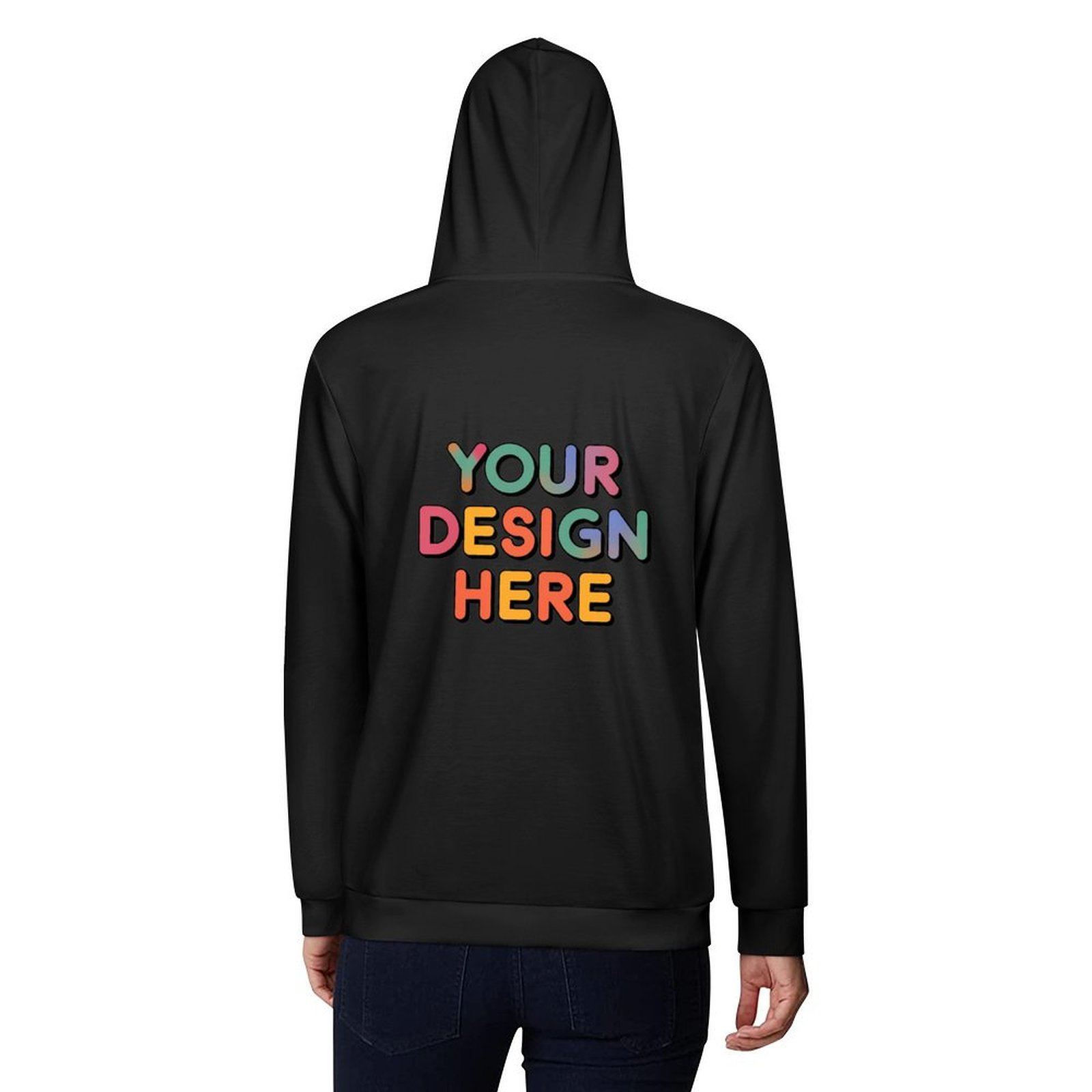 Customized Men’s Front and Back Print Adult Sweater