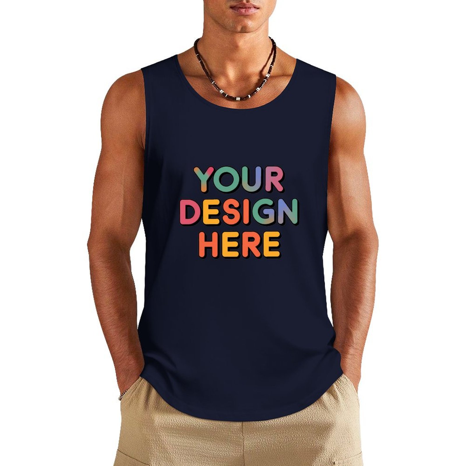 Custom Men’s Comfortable Pure Cotton Vest for Everyday Wear