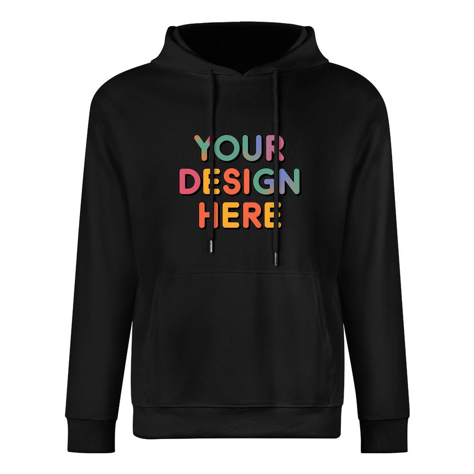 Personalized Custom Men’s 100% Cotton Hooded Sweater with Graphic Print