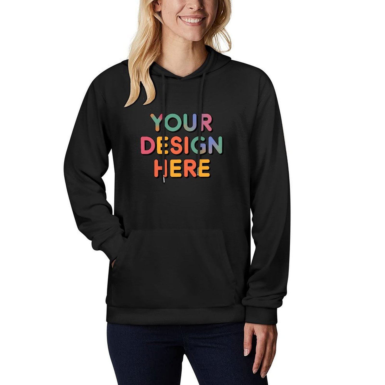 Personalized Custom Men’s Stylish Front Print Hoodie for Daily Activities