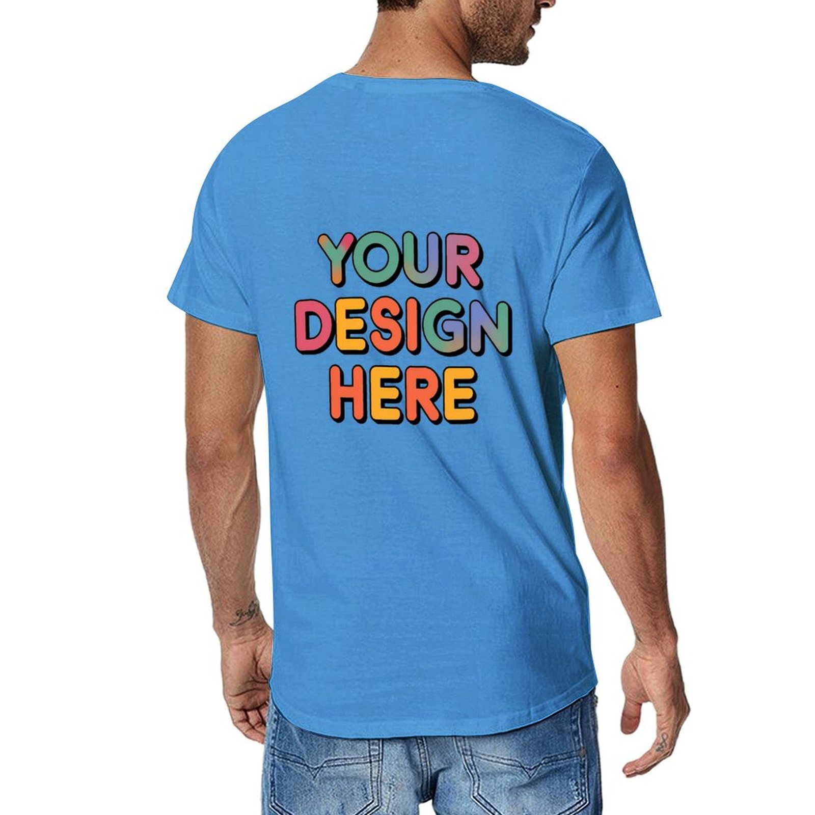 Customized Men’s Unique Appearance Cotton T-Shirt for Casual Wear