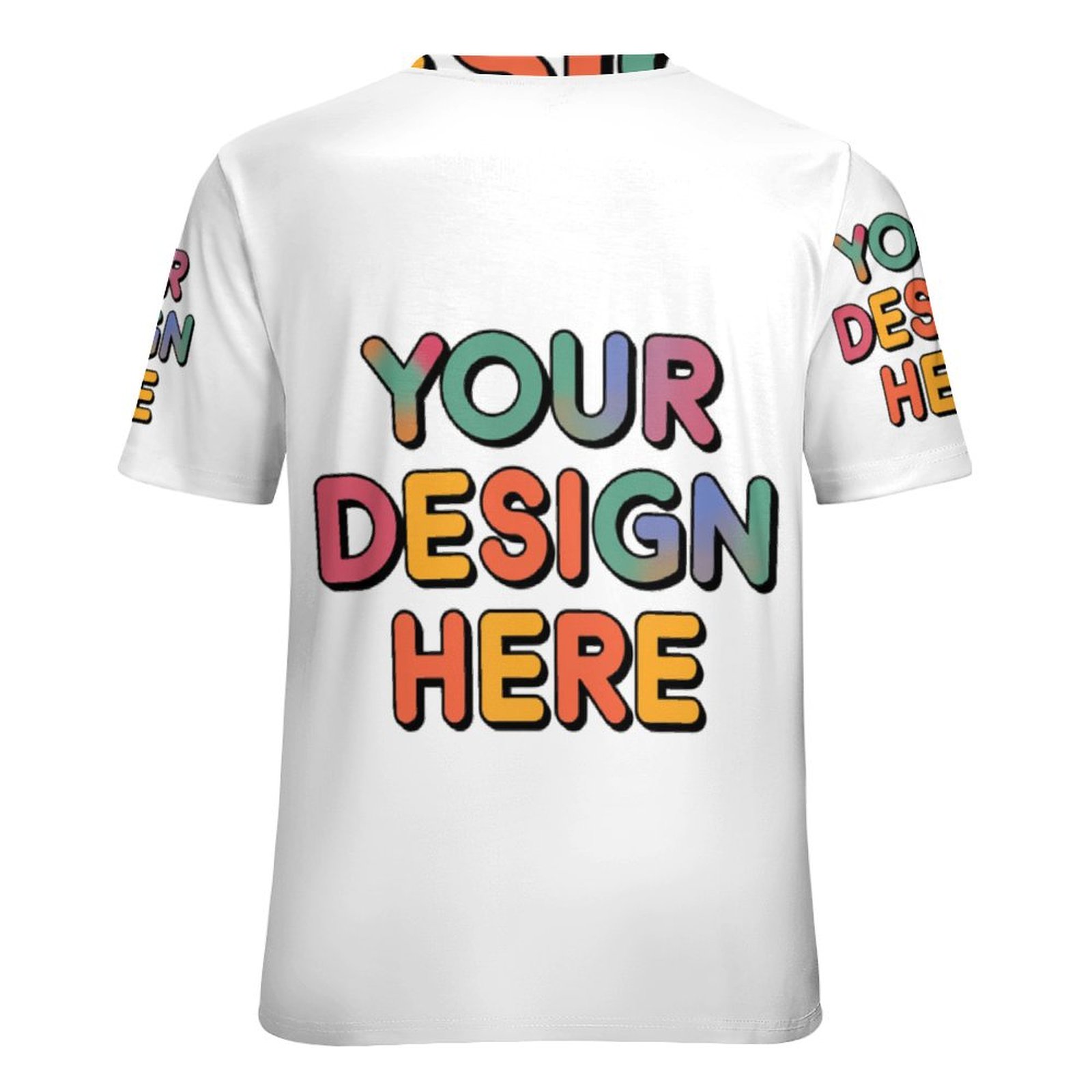 Personalized Custom Men’s 150g Flat Fabric Heat Transfer T-Shirt