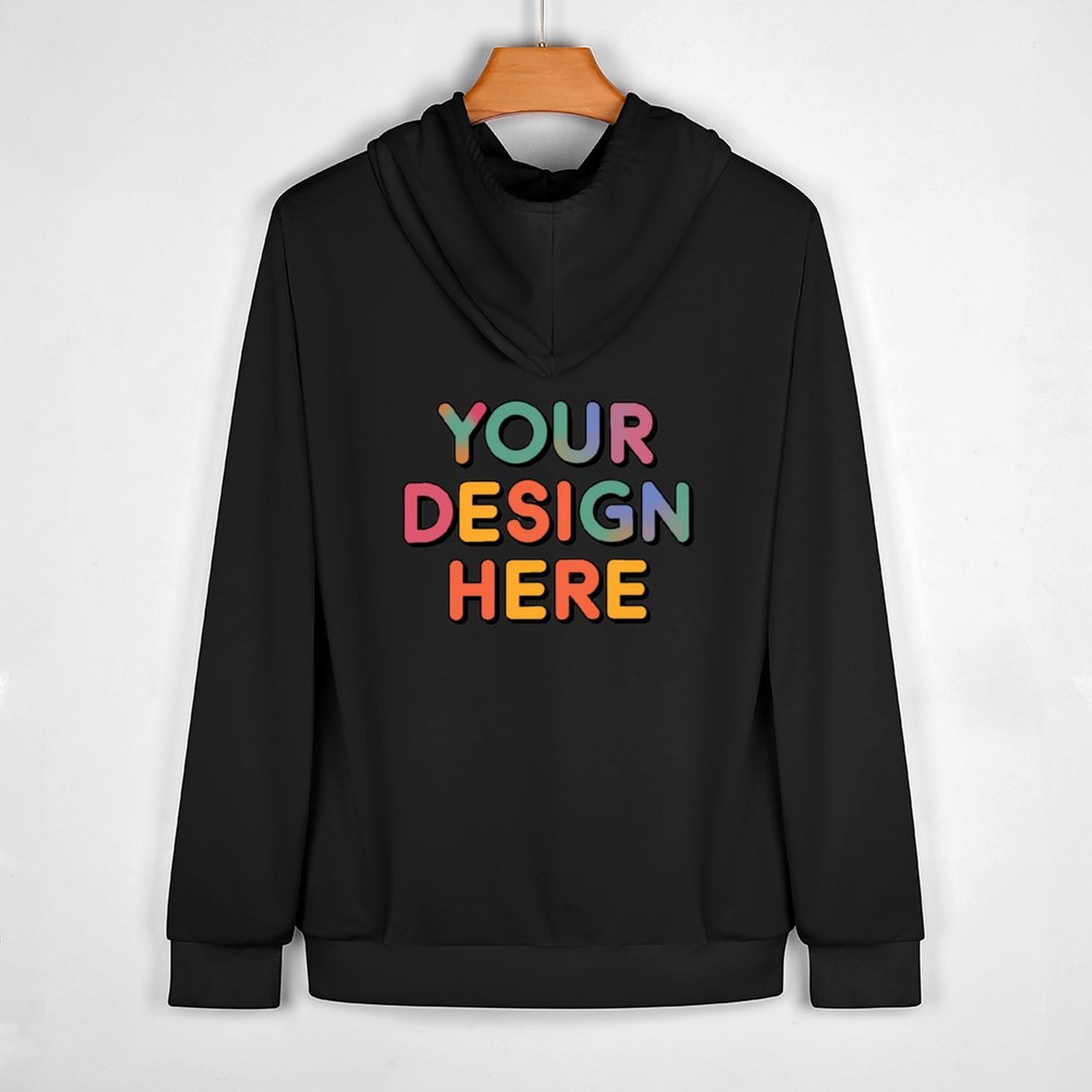 Customized Men’s Fashionable Pullover Hoodie with Adjustable Drawstring