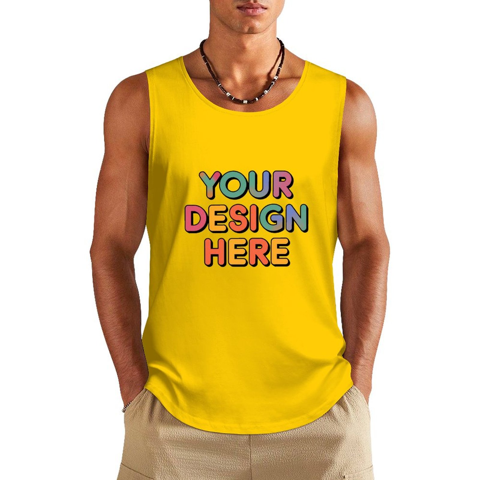 Custom Men’s Comfortable Pure Cotton Vest for Everyday Wear