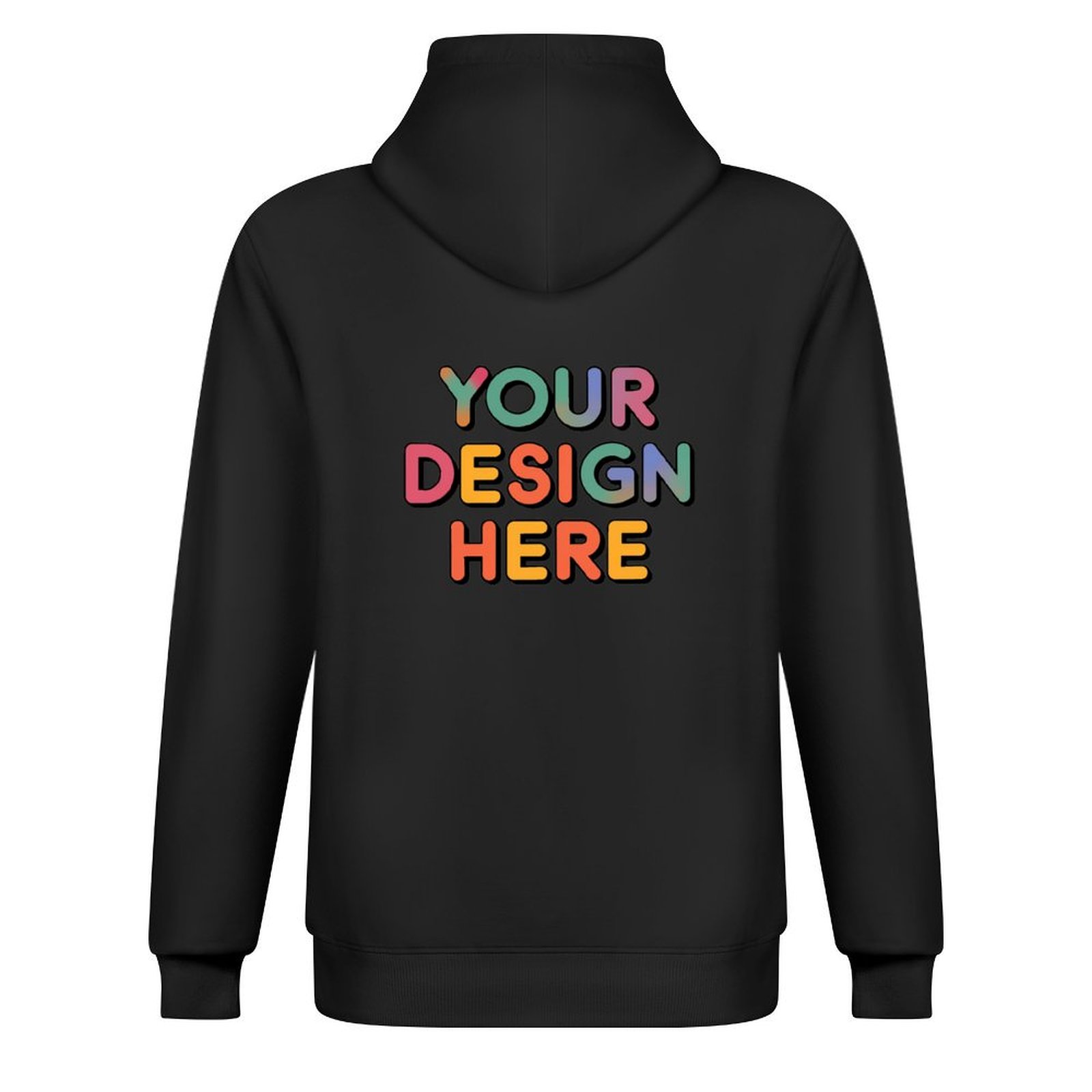 Customized Men’s Fashionable Pullover Hoodie with Adjustable Drawstring