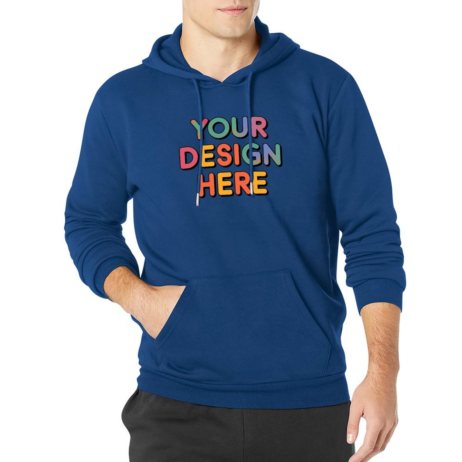 Customized Men’s Soft Touch Hoodie with Unique Front Print