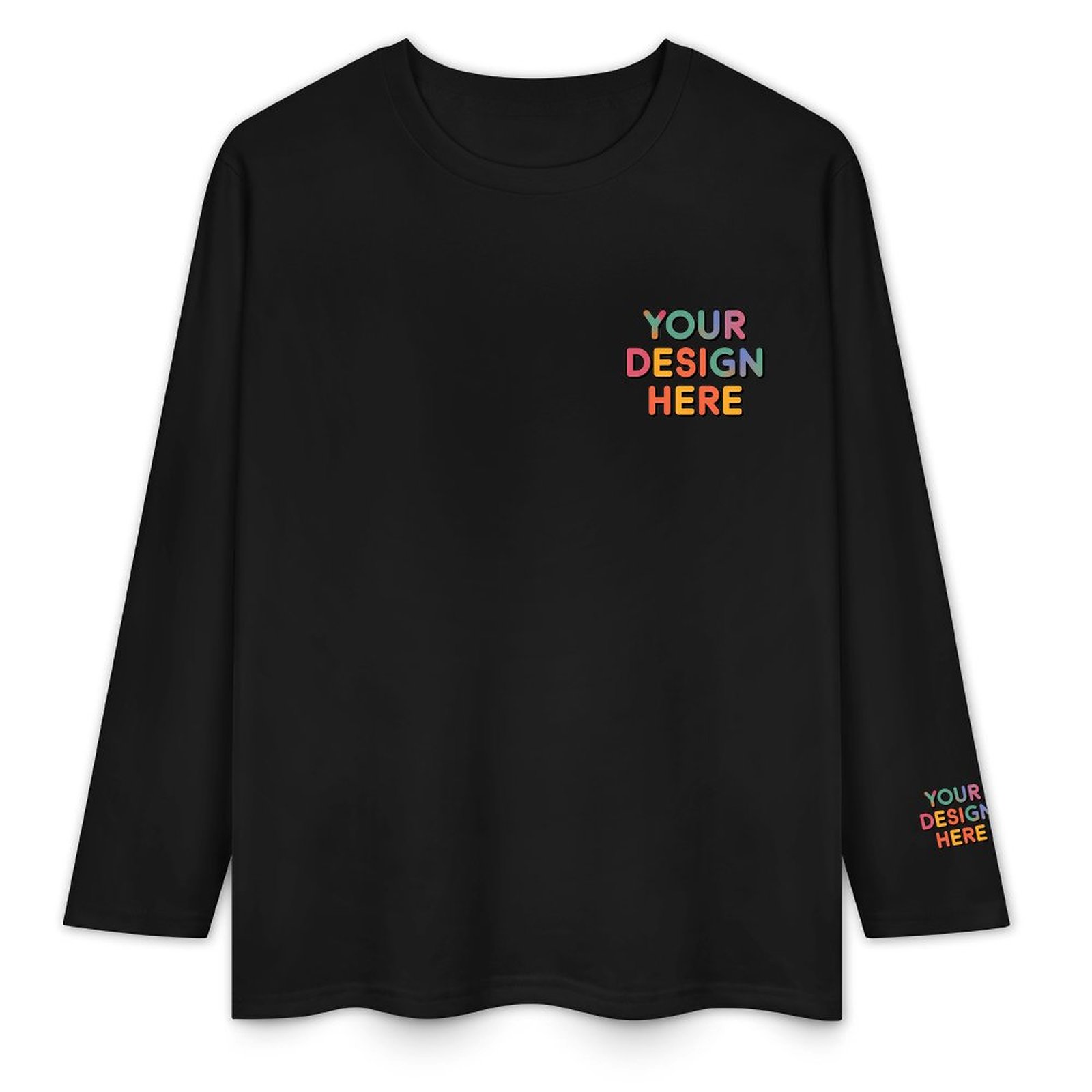 Custom Men’s Premium 160g Pure Cotton Long Sleeved T-Shirt