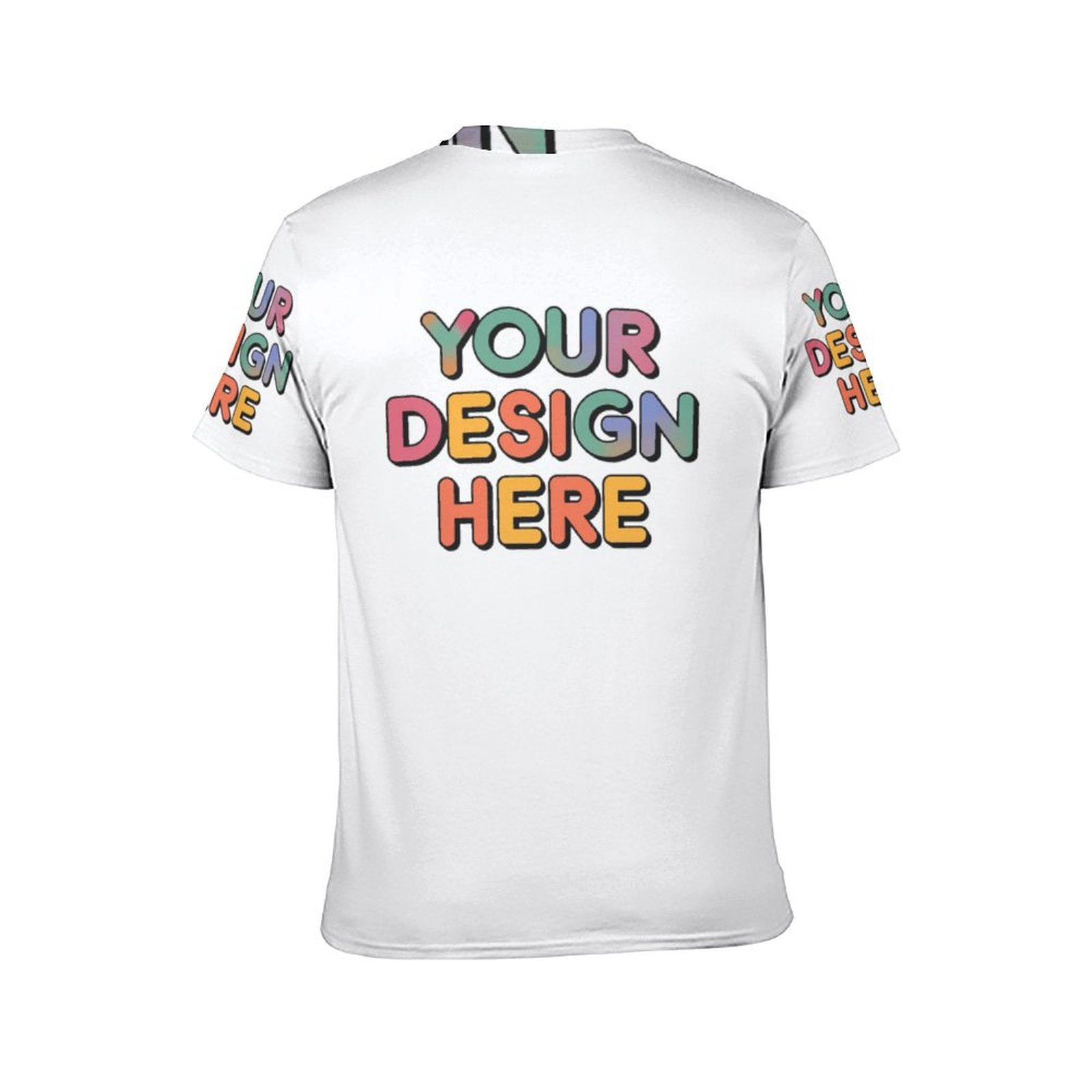 Personalized Custom Men’s Classic Round Neck All-Over Print Tee