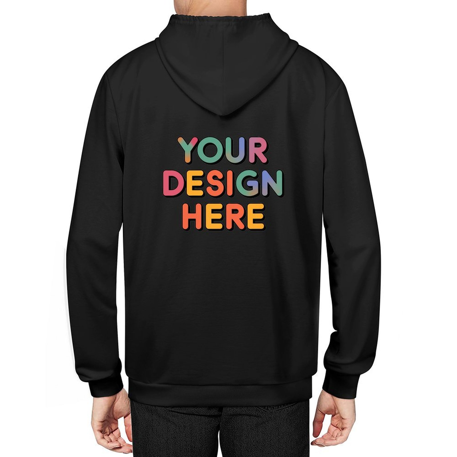Customized Men’s Front and Back Print Adult Sweater