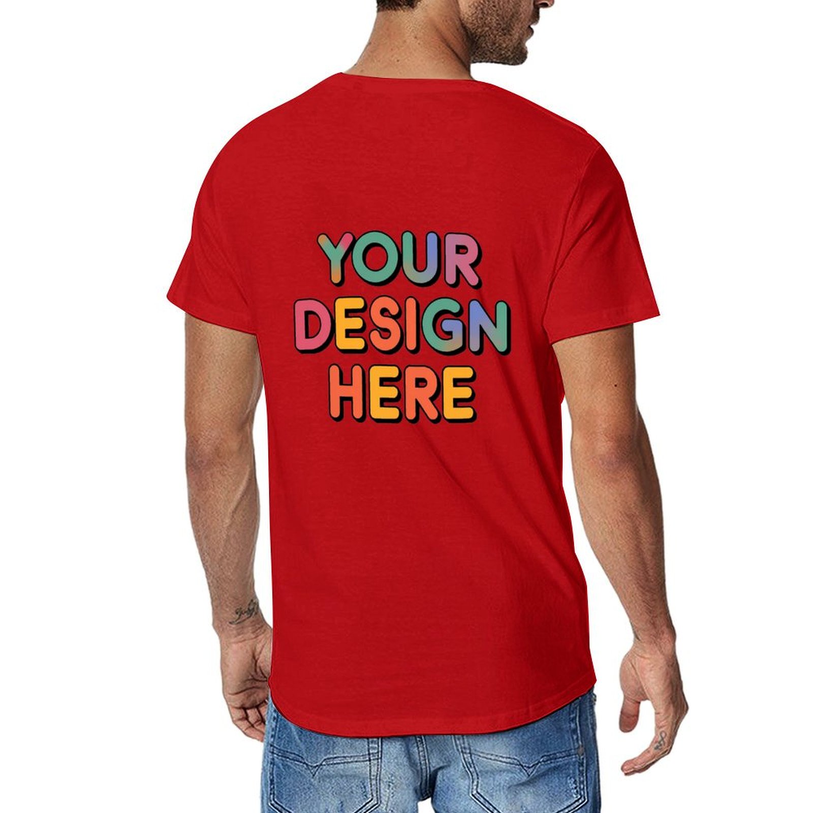 Customized Men’s Unique Appearance Cotton T-Shirt for Casual Wear