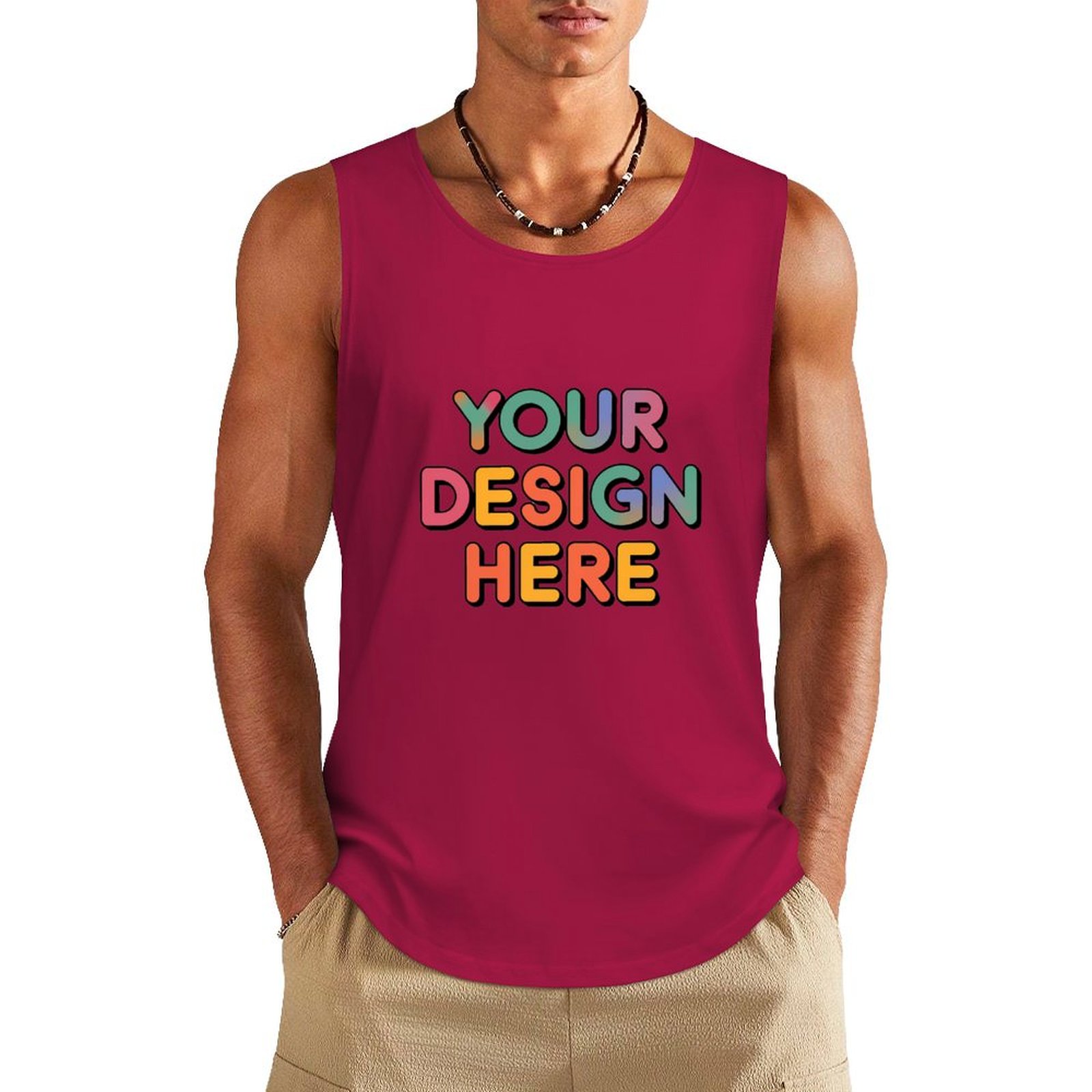 Custom Men’s Comfortable Pure Cotton Vest for Everyday Wear