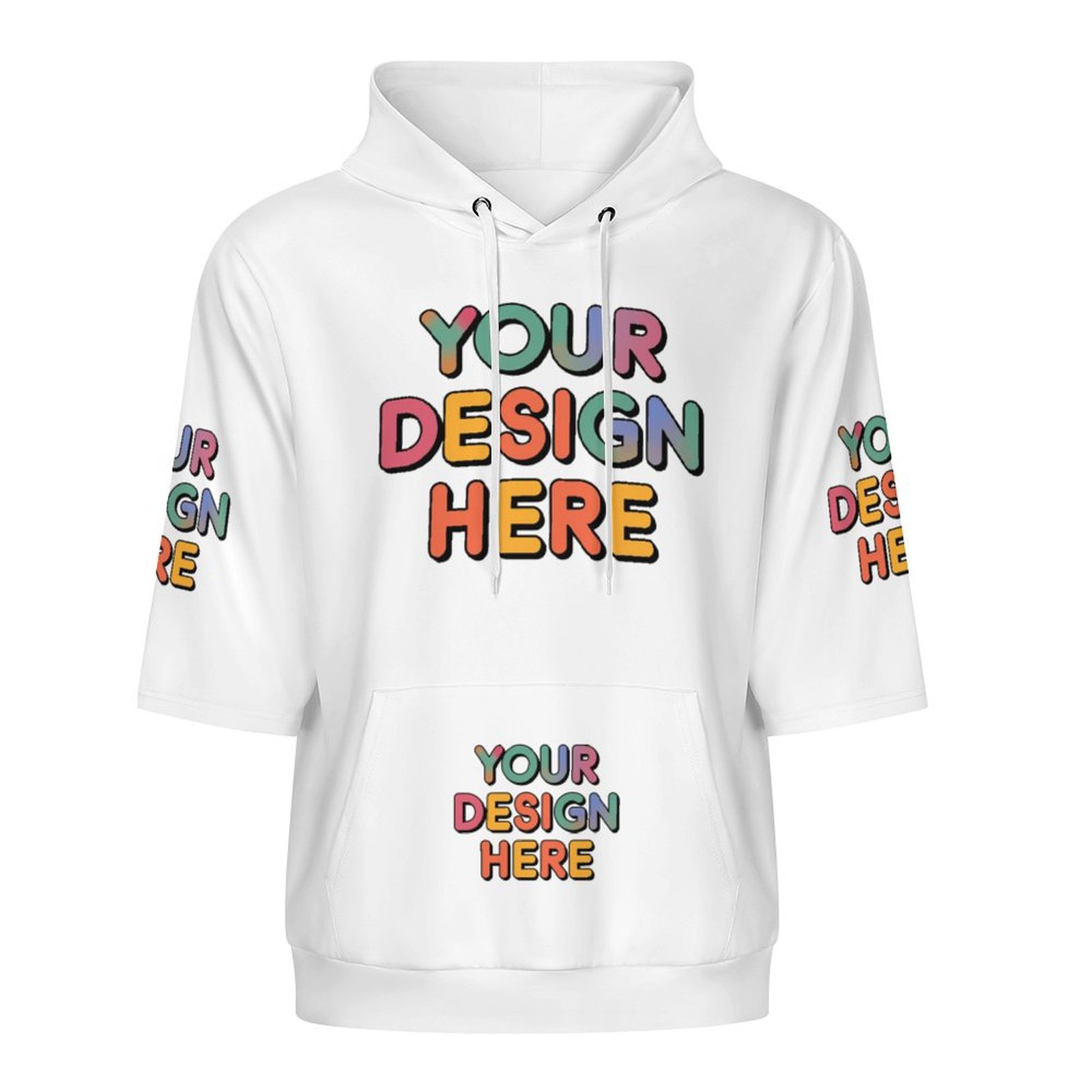 Customized Men’s Fashionable Fish Scale Fabric Hoodie for Casual Wear