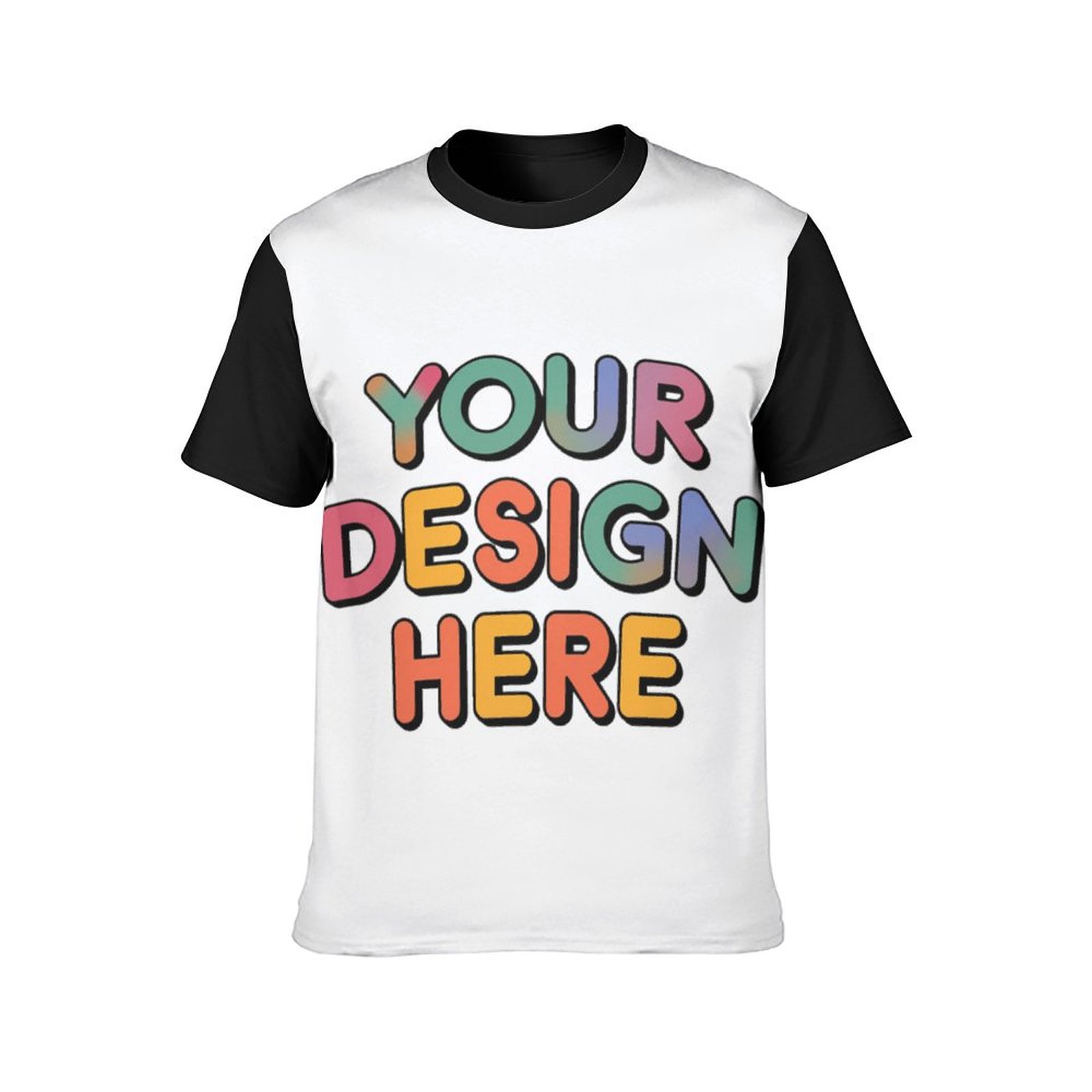 Custom Men’s Comfortable Short Sleeve T-Shirt with Full Print