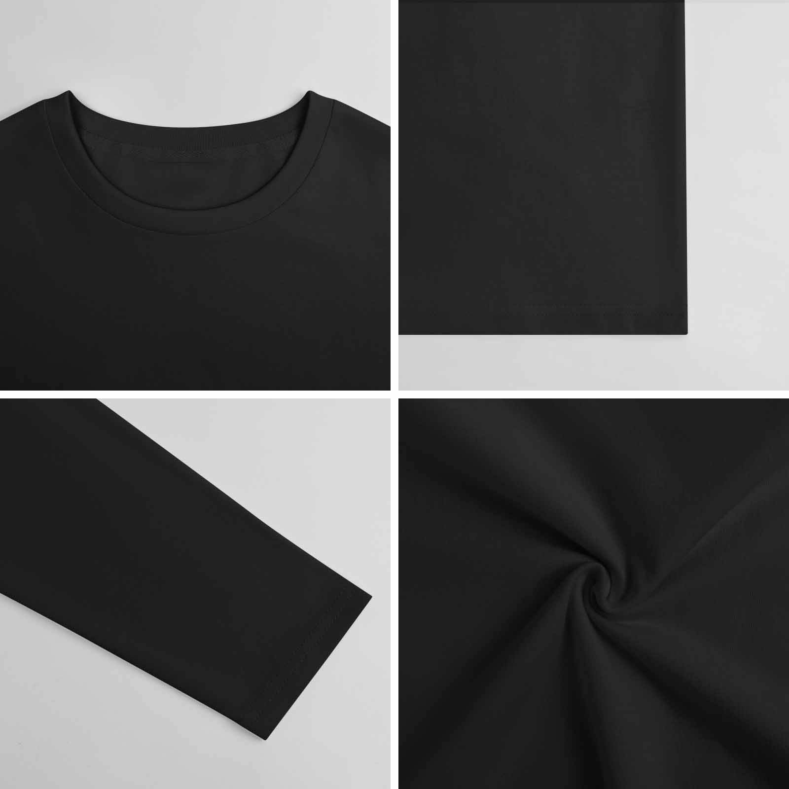 Custom Men’s Premium 160g Pure Cotton Long Sleeved T-Shirt