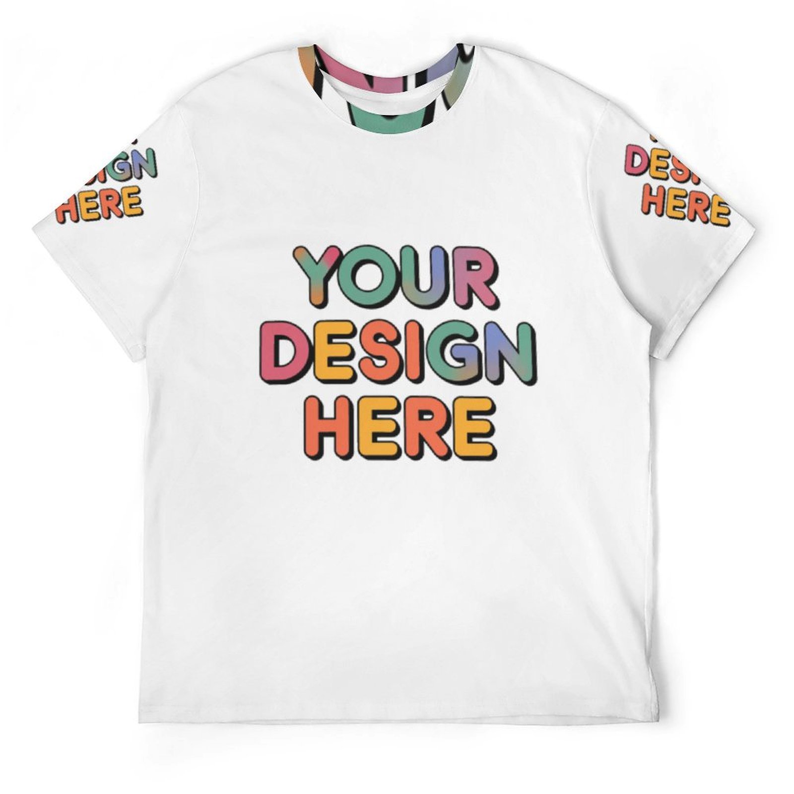 Customized Unisex Exquisite Craftsmanship Full-Print Tee