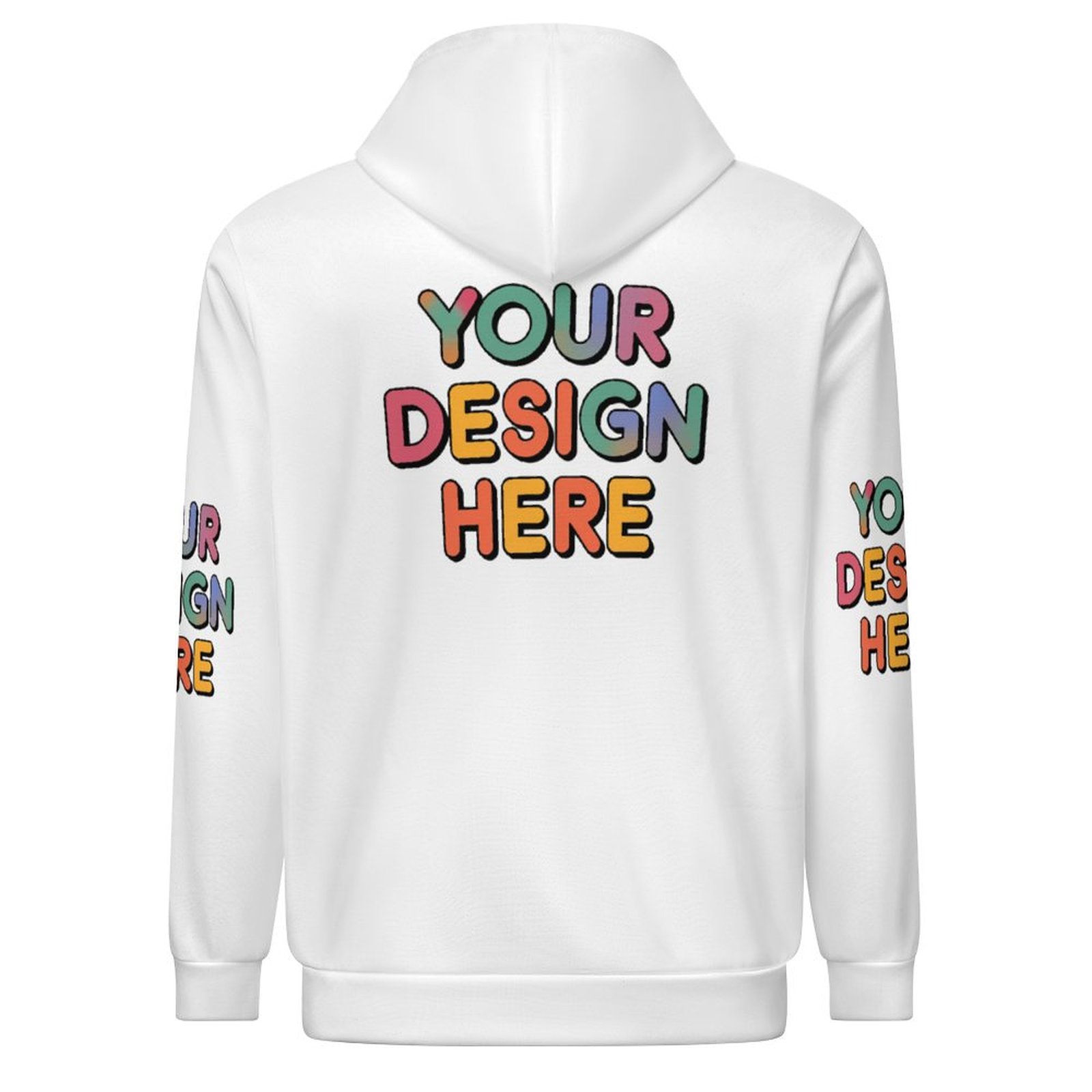 Personalized Custom Men’s Multi-Image Patchwork Print Hoodie