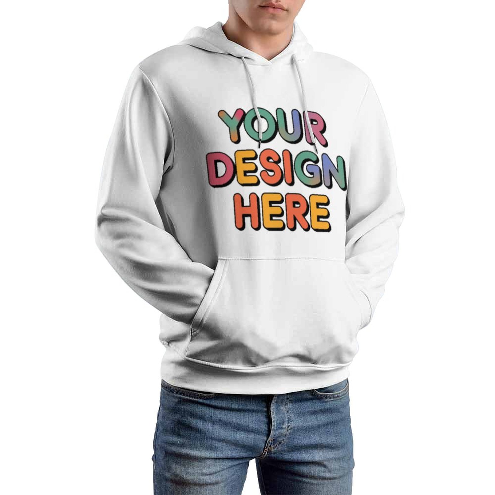 Customized Unisex Printed Hooded Sweatshirt