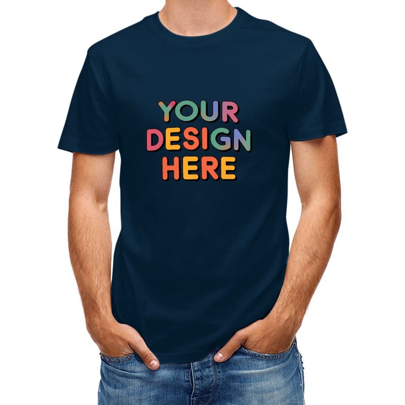 Customized Unisex Durable Cotton T-Shirt for Casual Wear