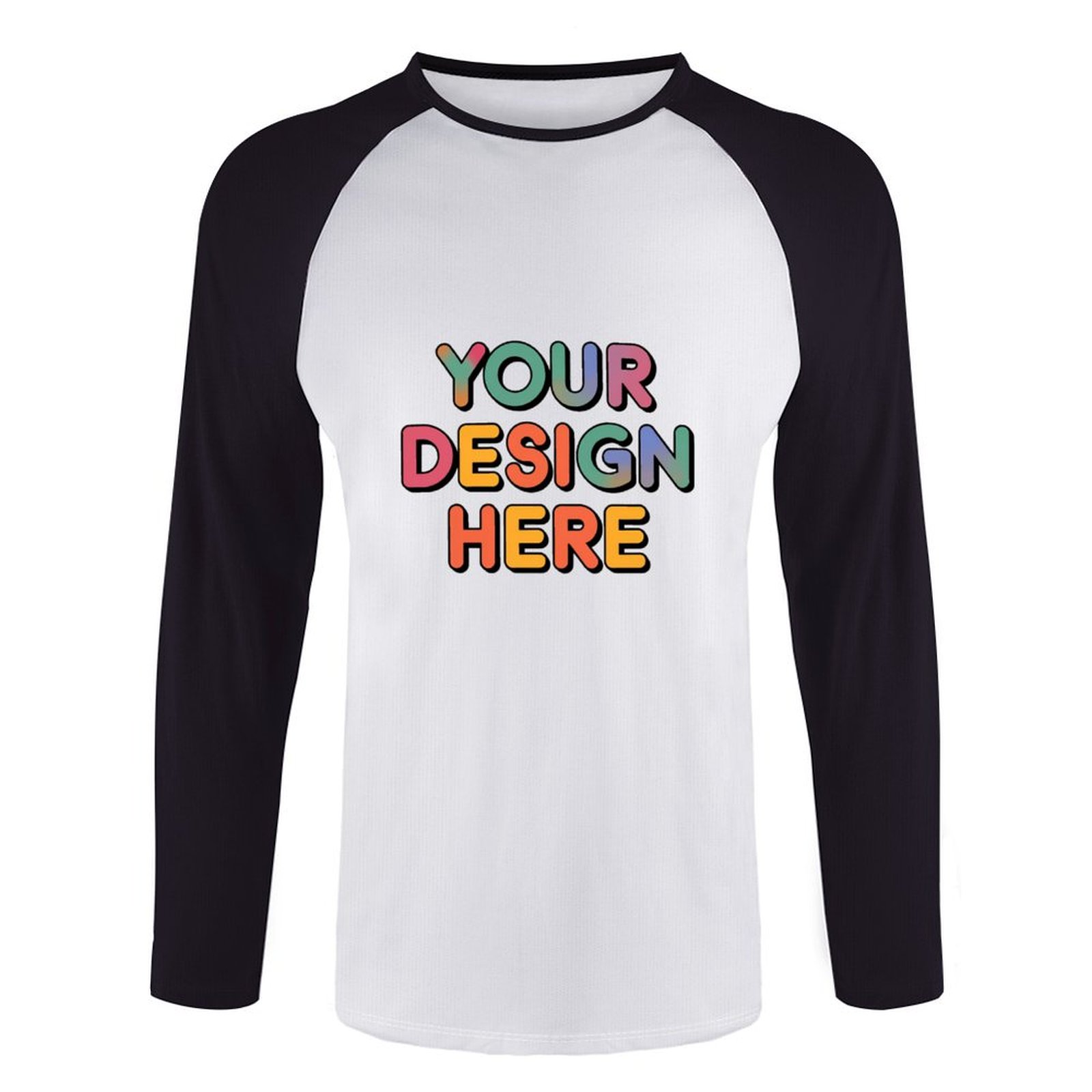 Customized Men’s Durable 100% Cotton Long Sleeve Tee