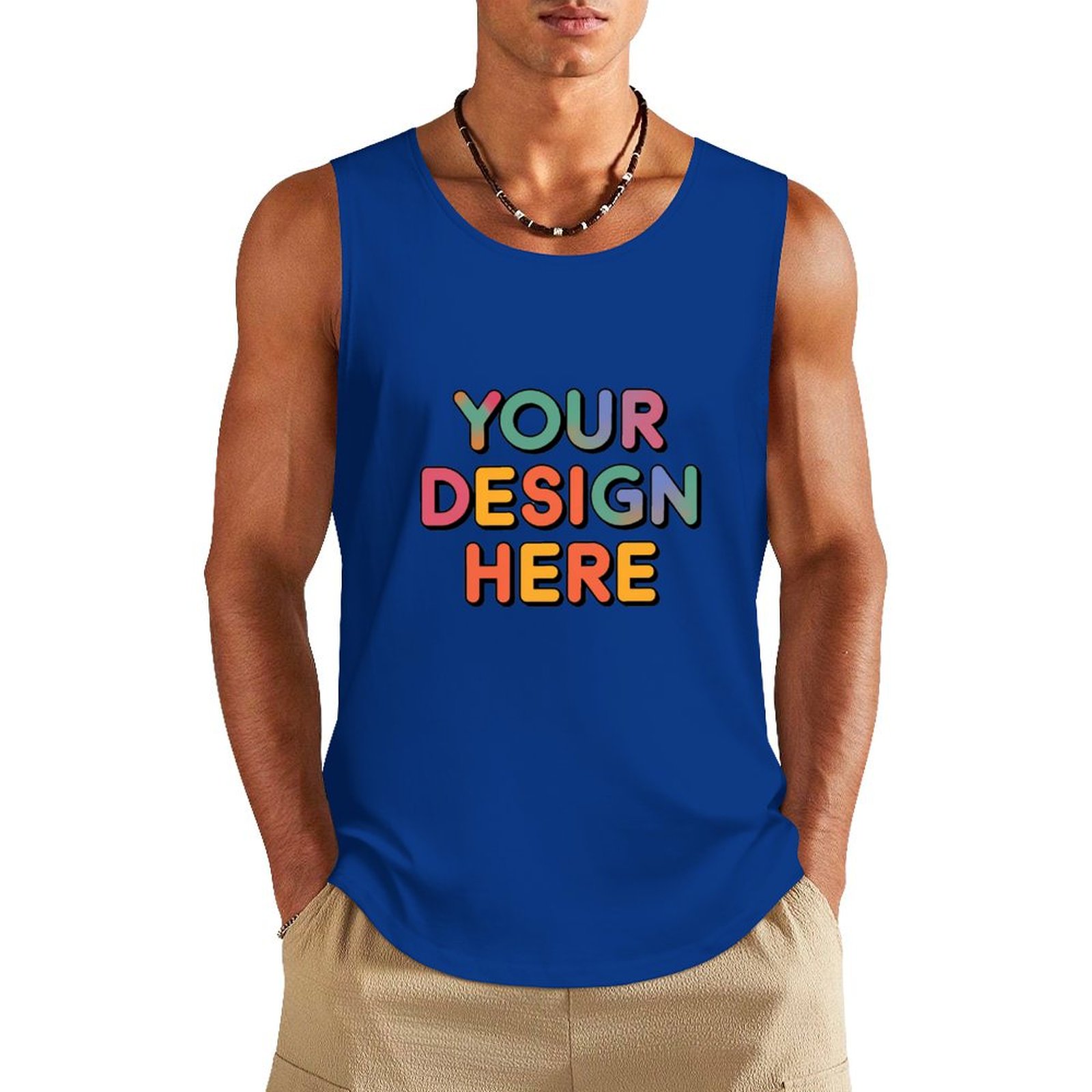 Custom Men’s Comfortable Pure Cotton Vest for Everyday Wear