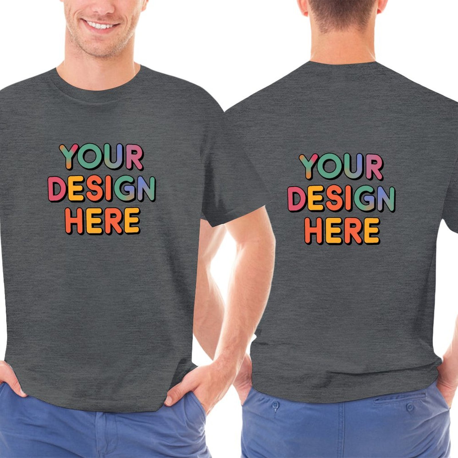 Customized Men’s Unique Appearance Double-Sided Cotton T-Shirt