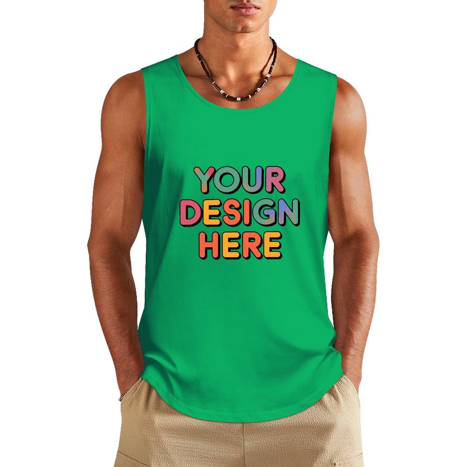 Custom Men’s Comfortable Pure Cotton Vest for Everyday Wear