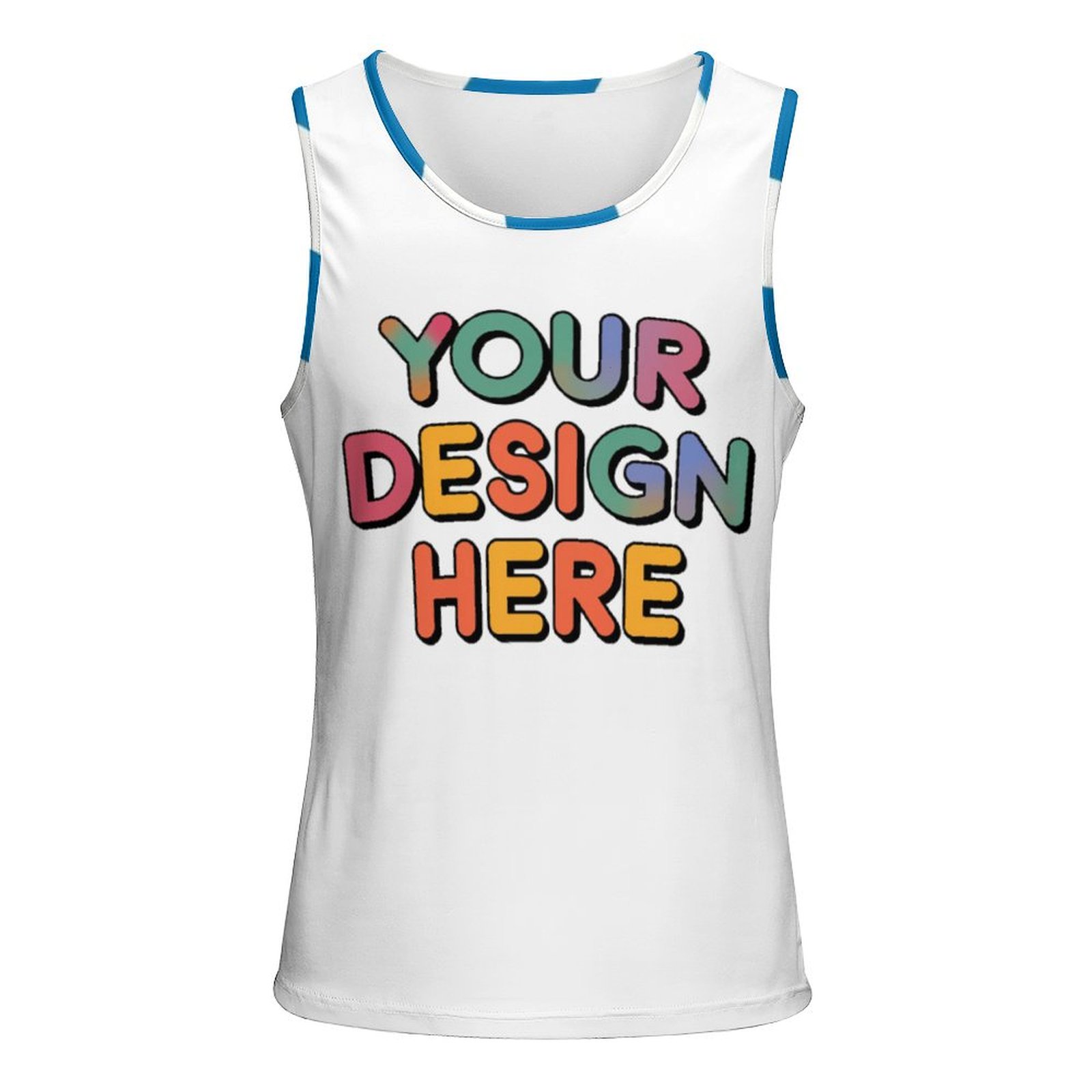 Customized Men’s Versatile Full Print Vest for Beach Days and Vacations