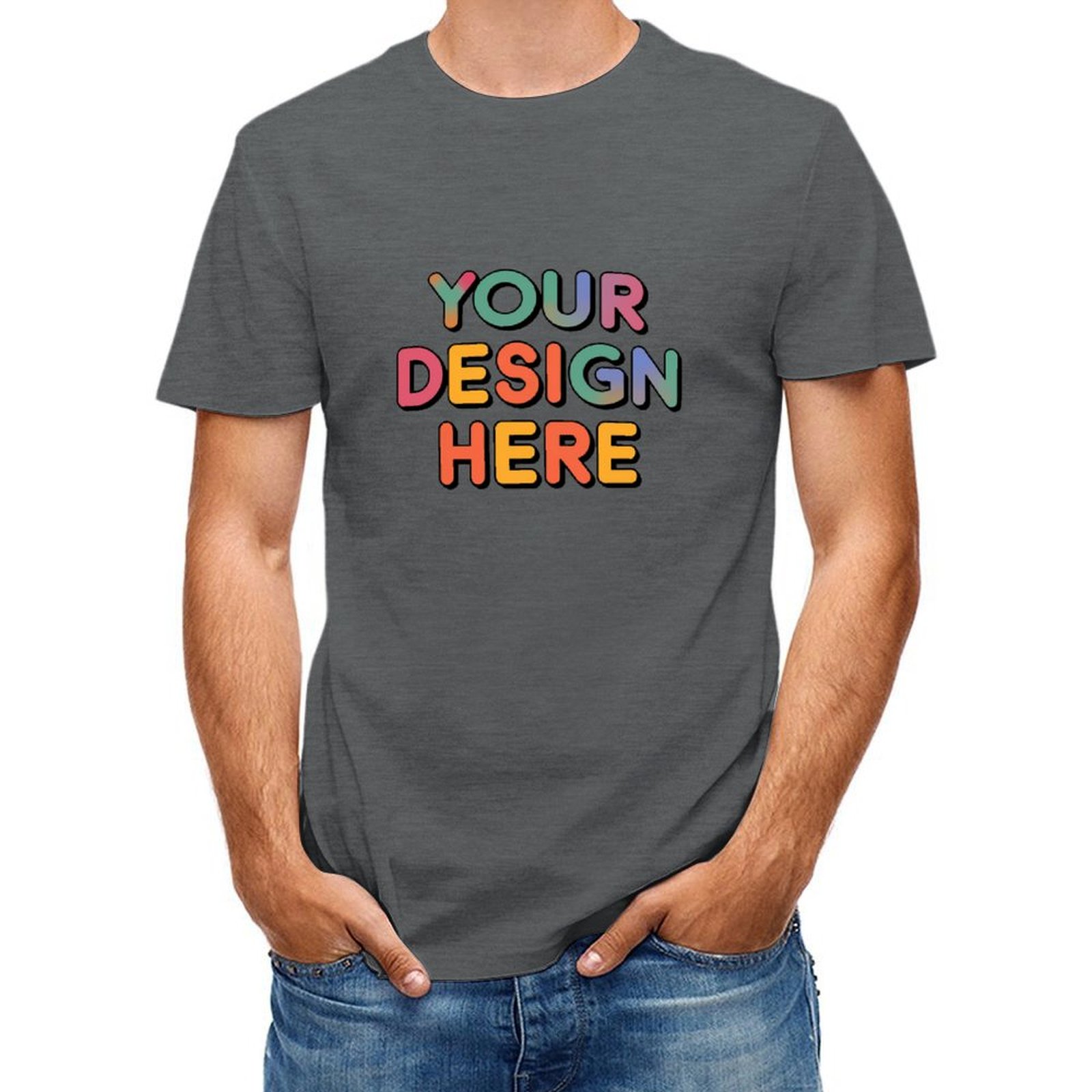 Customized Unisex Durable Cotton T-Shirt for Casual Wear