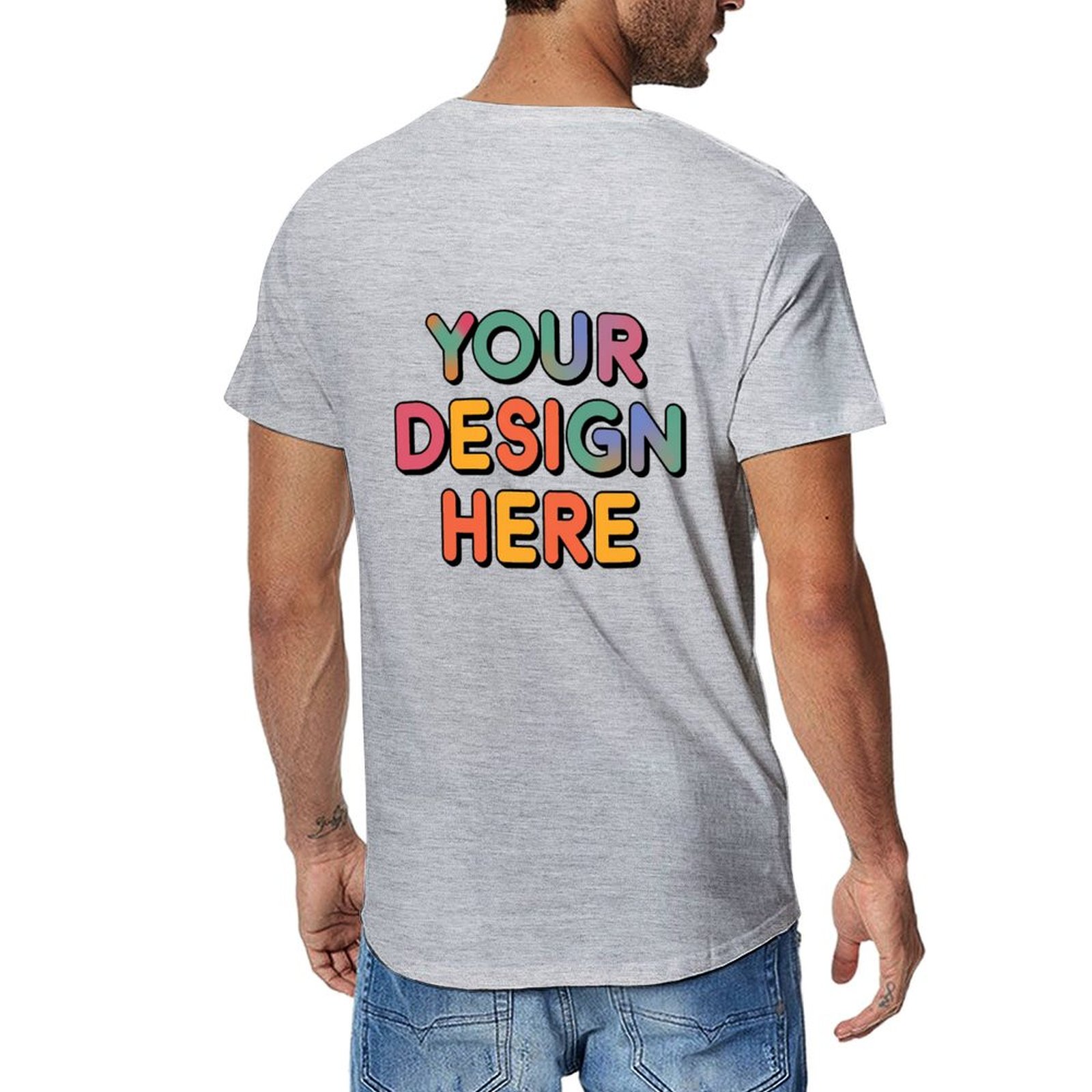 Customized Men’s Unique Appearance Cotton T-Shirt for Casual Wear