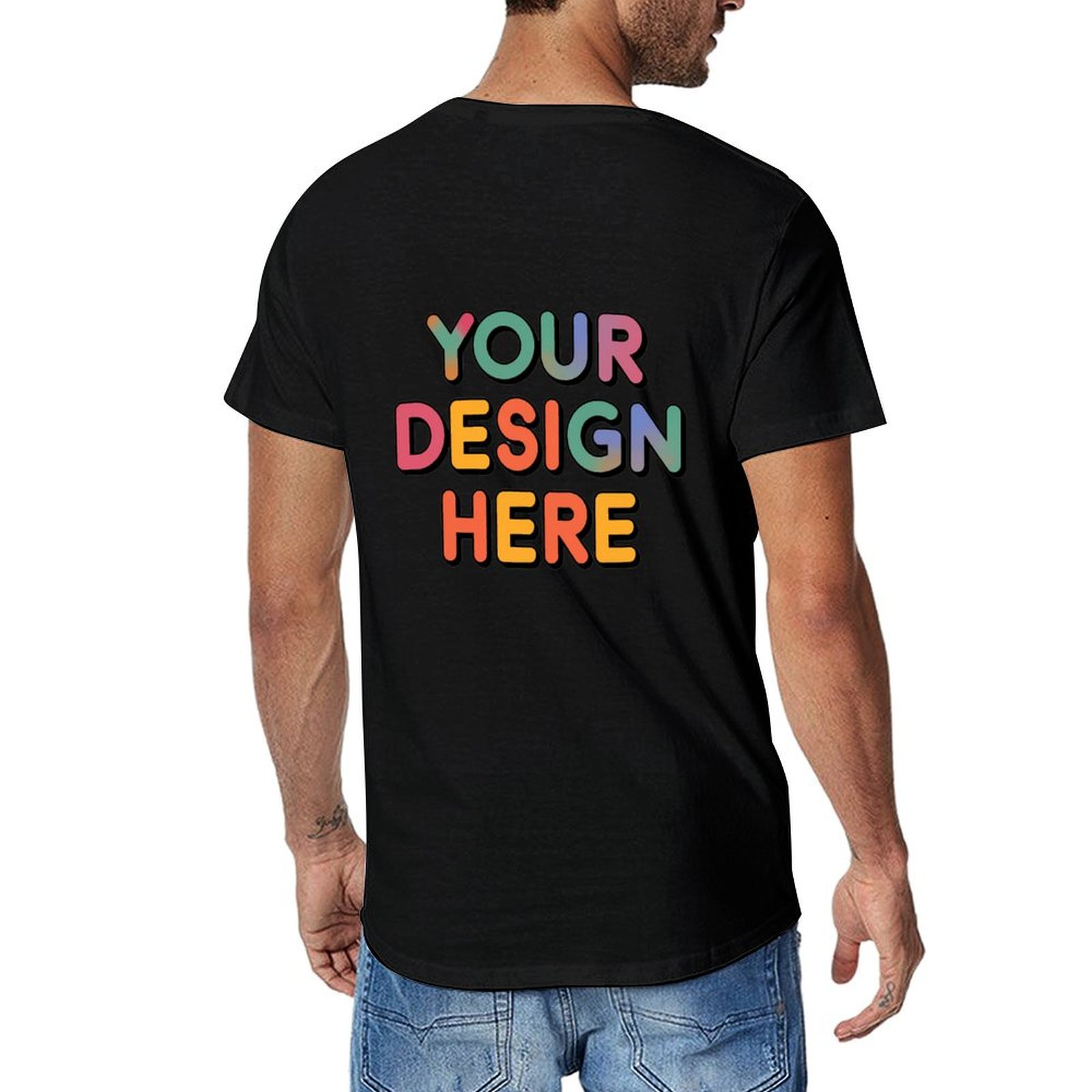Customized Men’s Unique Appearance Cotton T-Shirt for Casual Wear