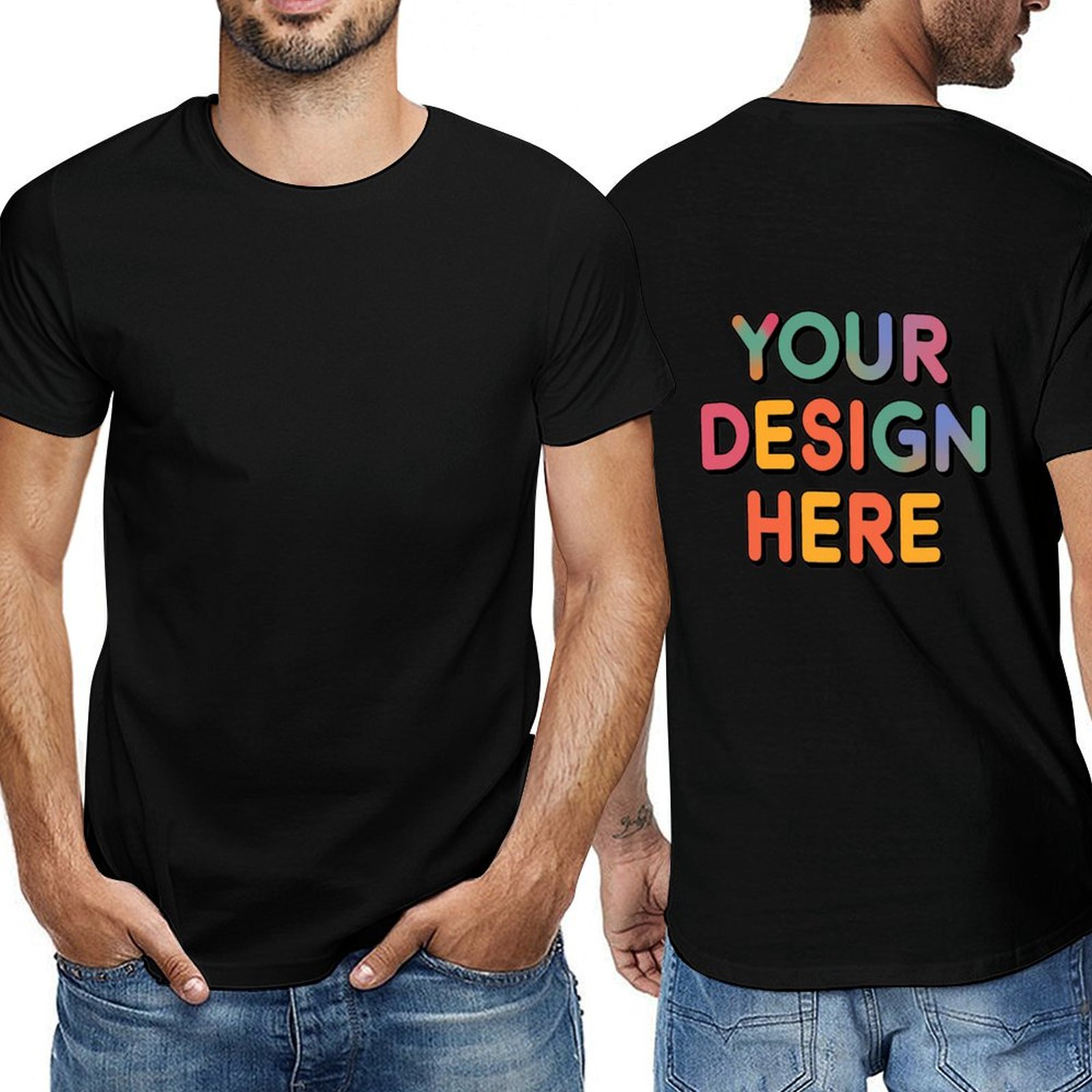 Customized Men’s Unique Appearance Cotton T-Shirt for Casual Wear