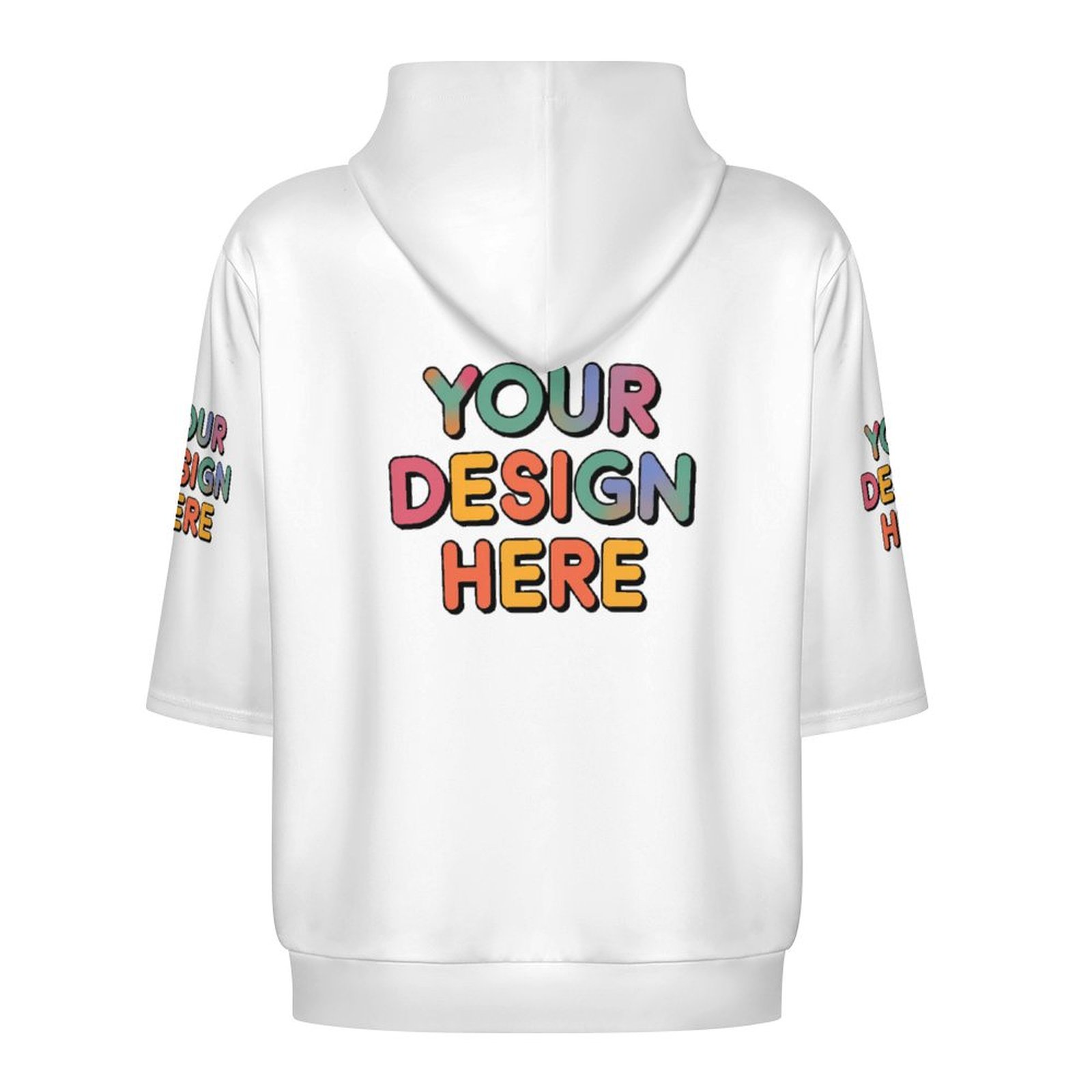 Custom Men’s Thoughtful Design Mid Sleeved Hoodie for Everyday Style