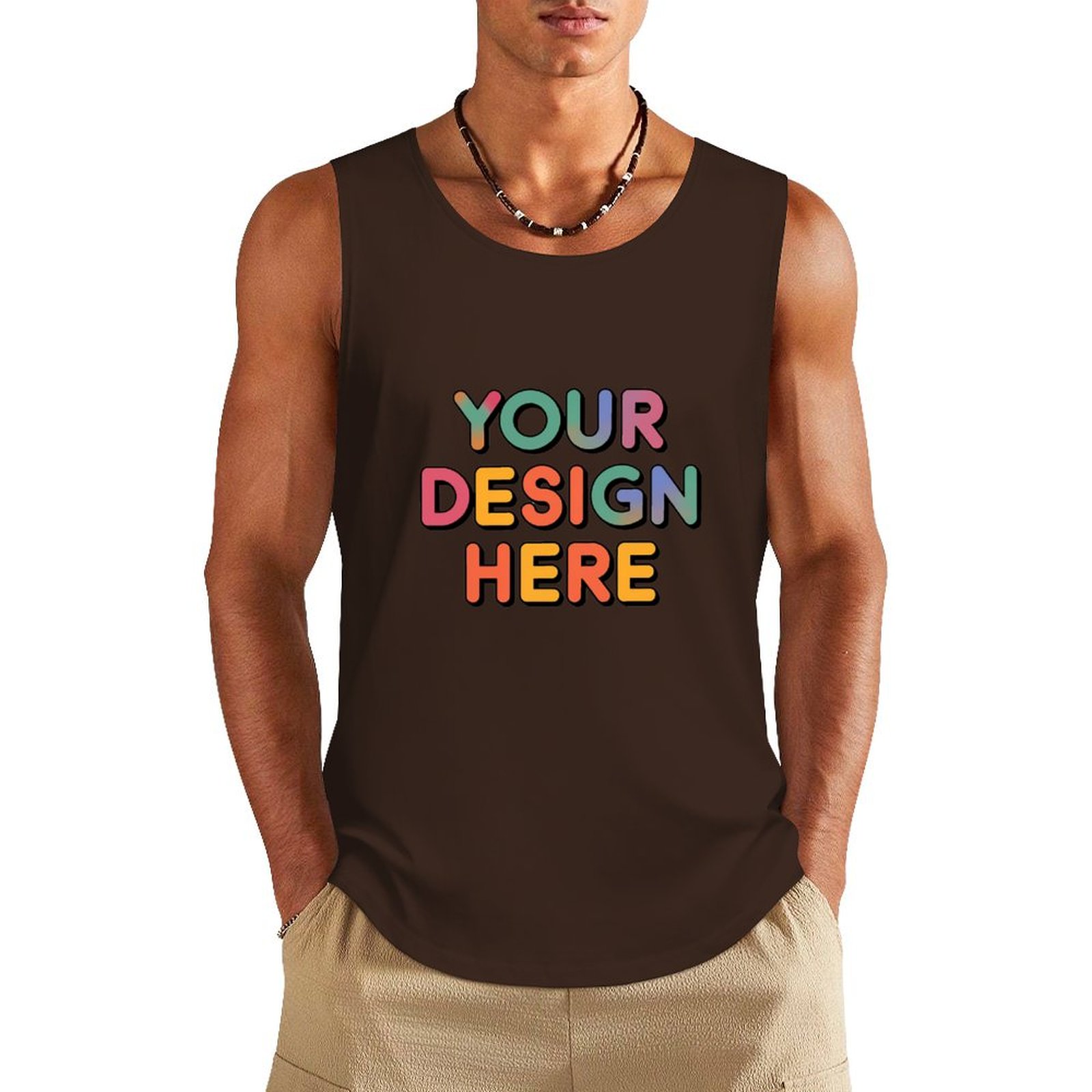 Custom Men’s Comfortable Pure Cotton Vest for Everyday Wear