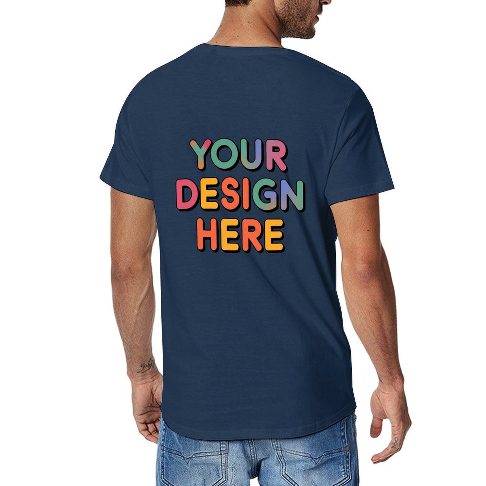 Customized Men’s Unique Appearance Cotton T-Shirt for Casual Wear