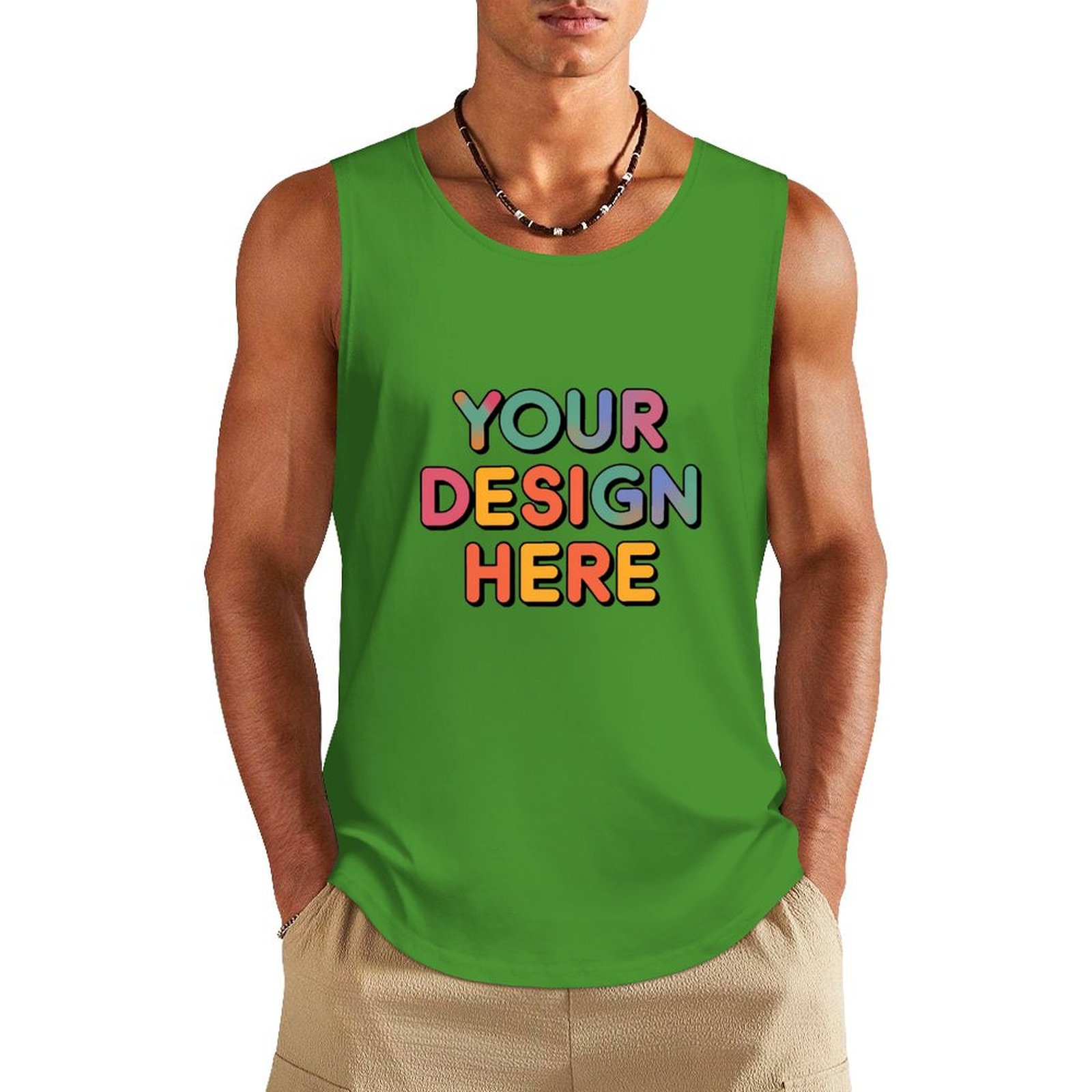 Custom Men’s Comfortable Pure Cotton Vest for Everyday Wear