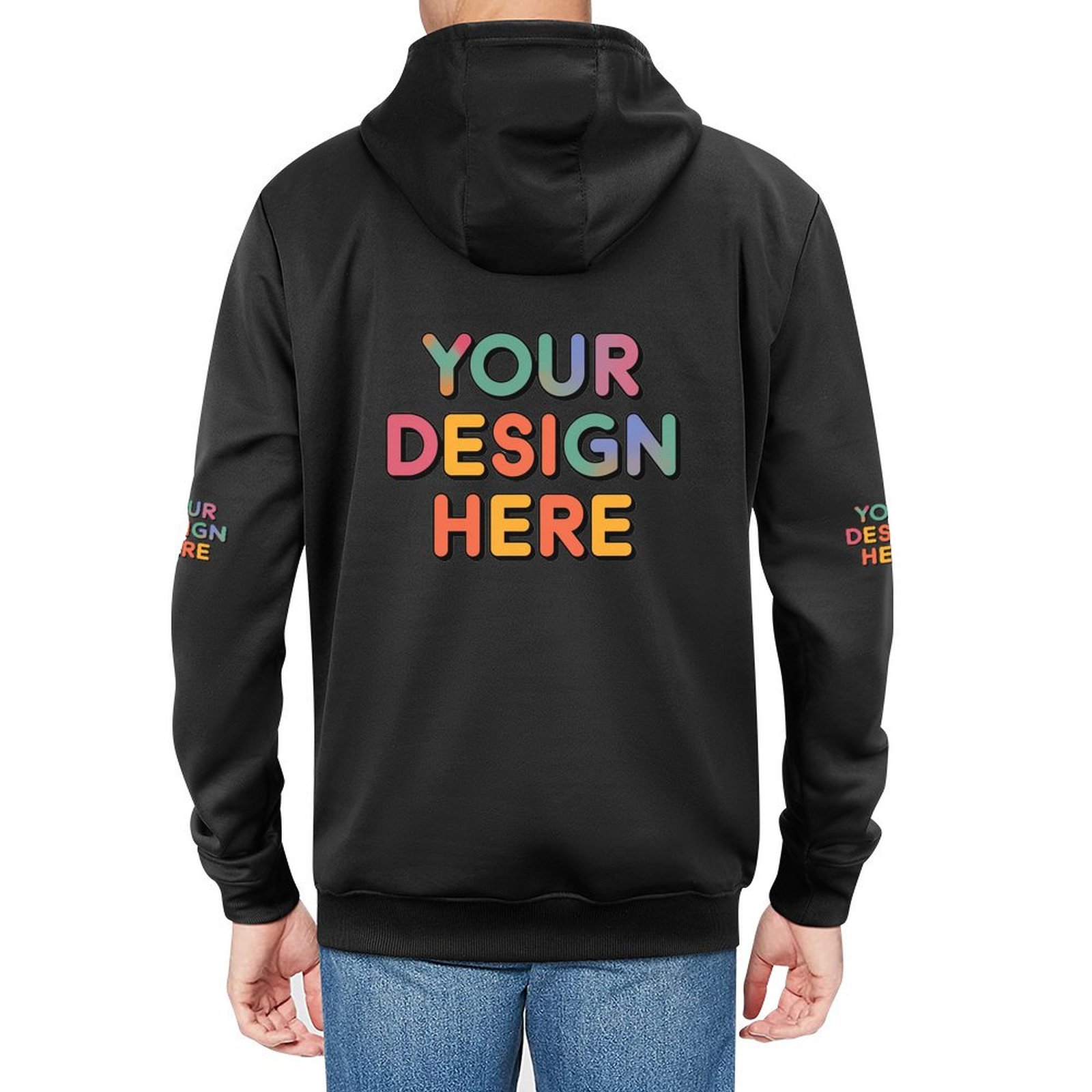 Custom Men’s Comfortable All-Over Print Sweater for Everyday Wear