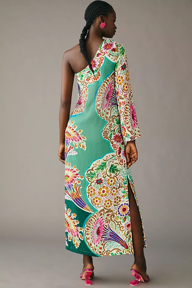 One-Shoulder Printed Shift Dress ASSORTED