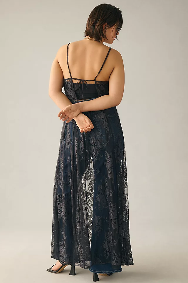 Mesh Maxi Dress CARBON