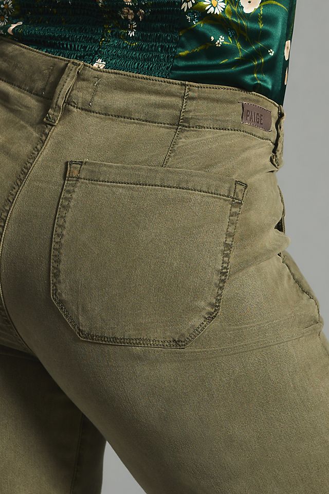 Cropped Wide-Leg Jeans VINTAGE IVY GREEN